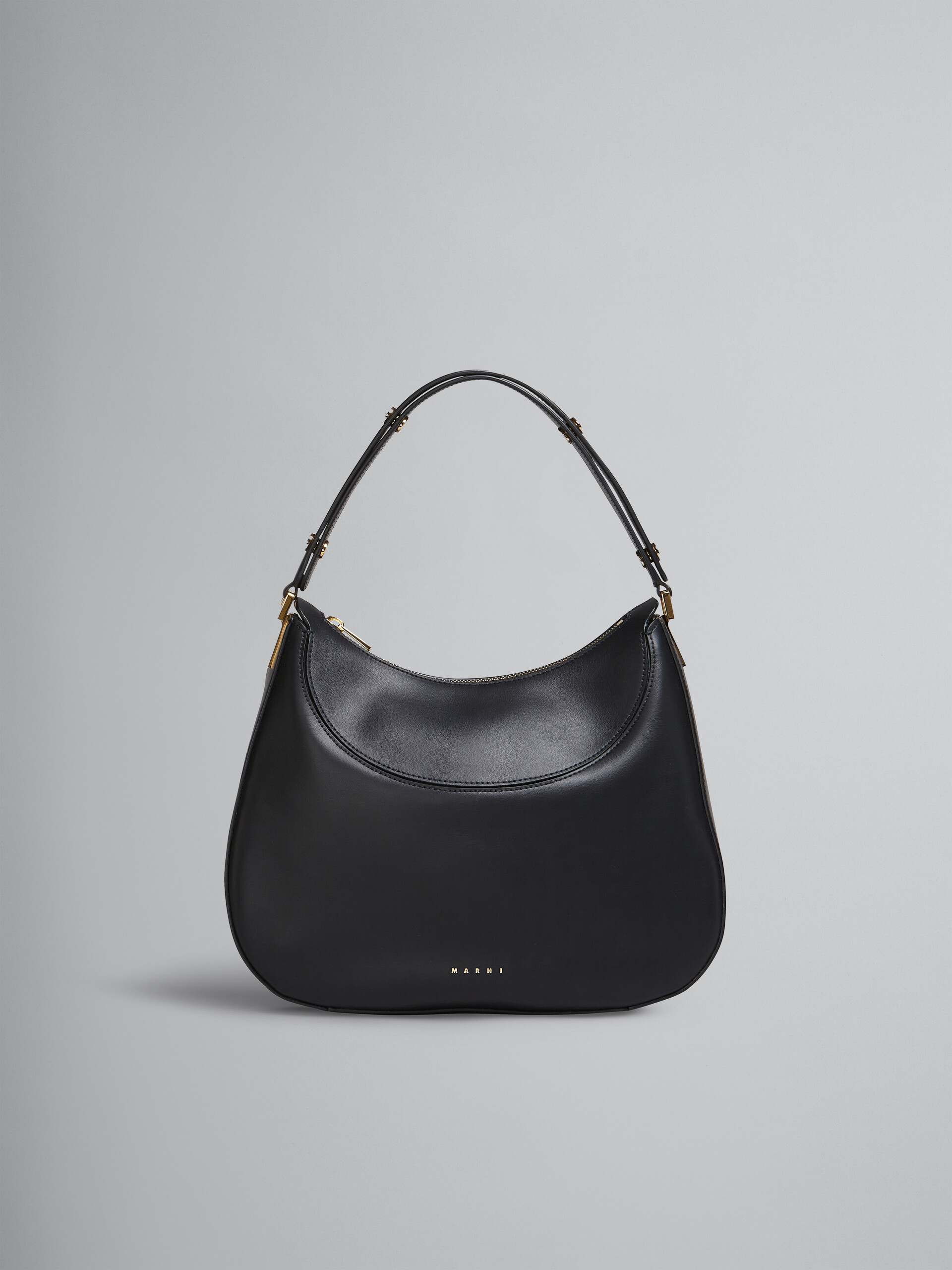 Milano large bag in black leather | Marni