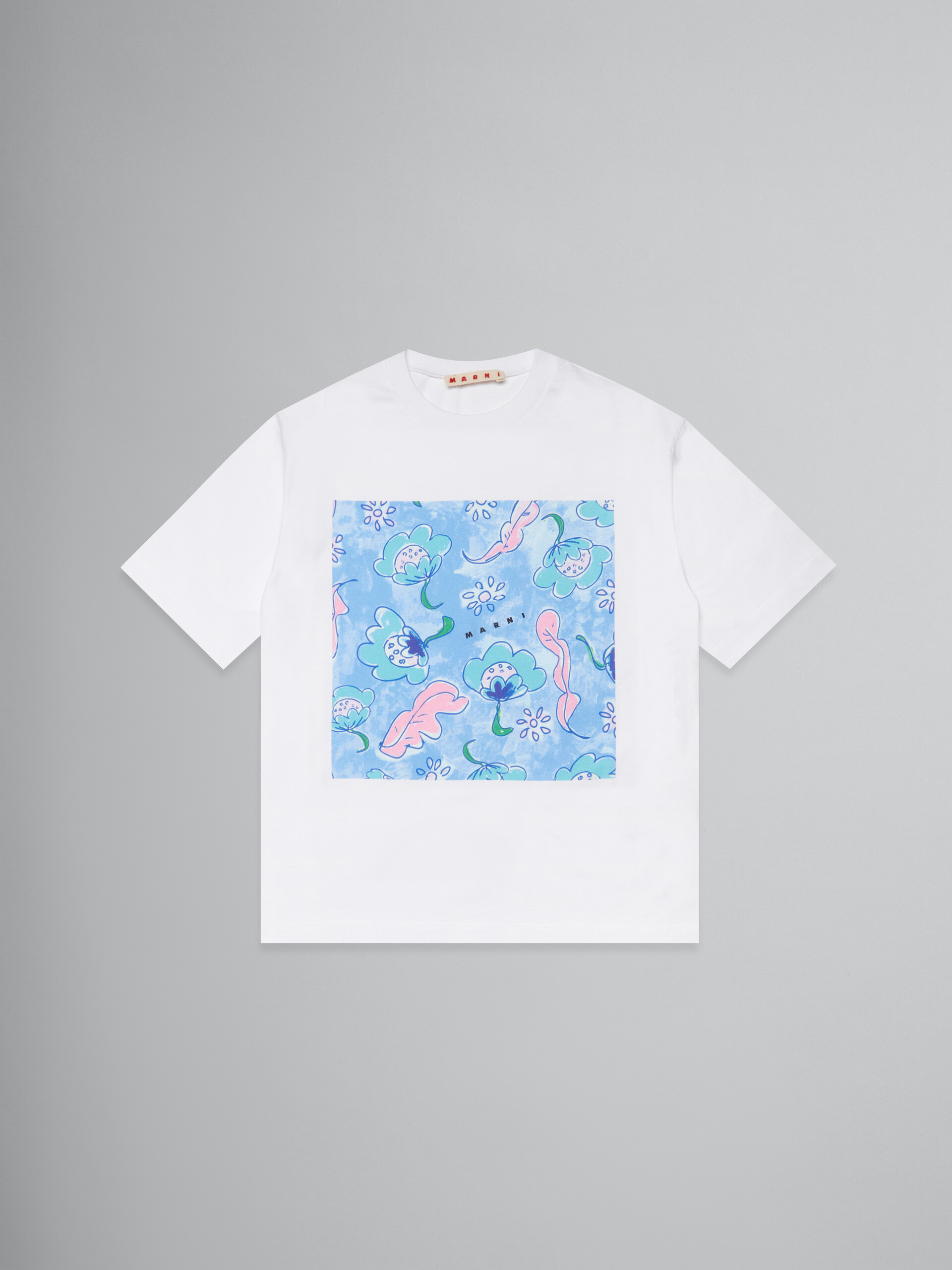 ホワイト Marinaプリント Tシャツ - Tシャツ - Image 1