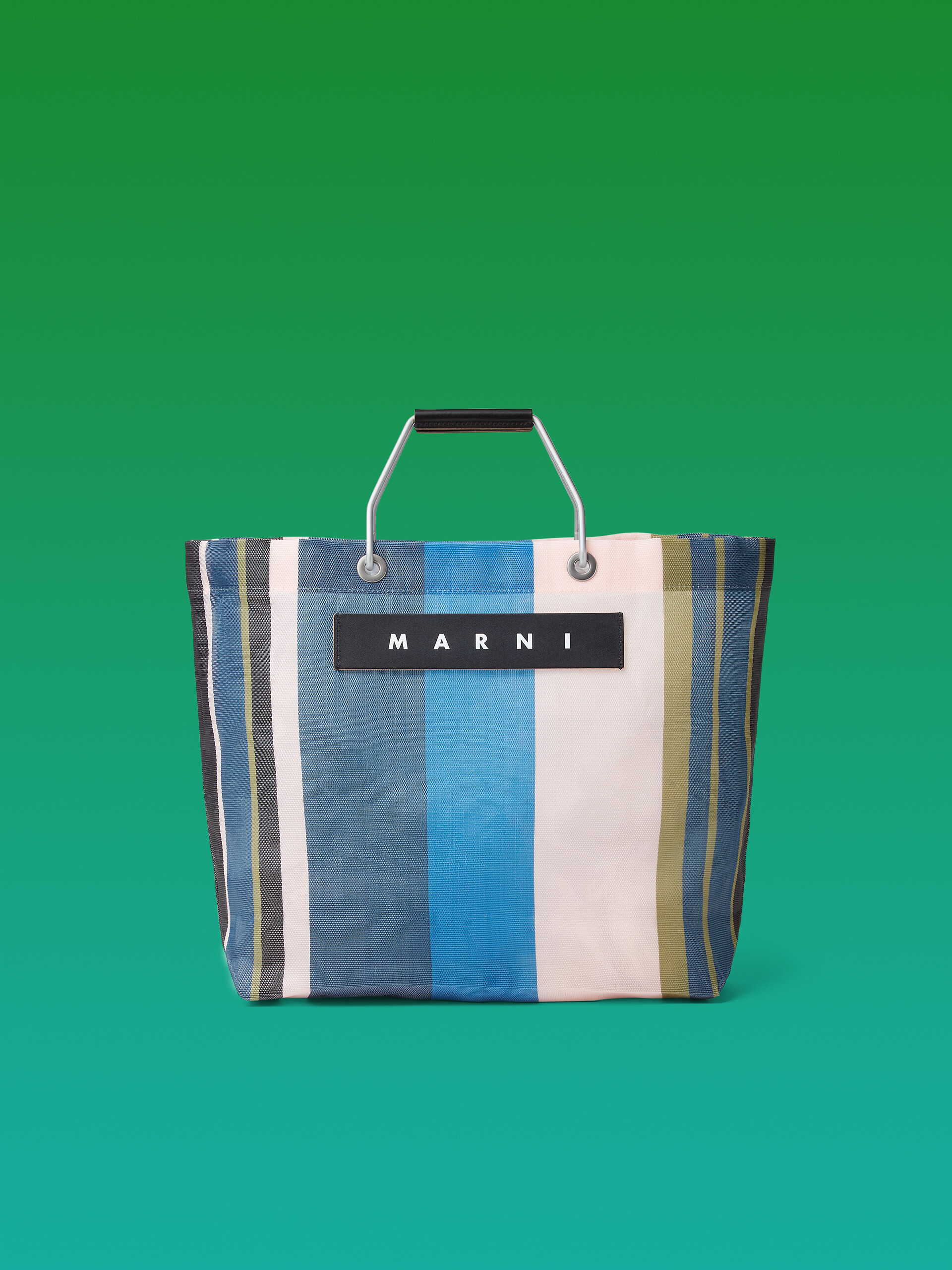 MARNI MARKET STRIPE multicolor blue bag Marni