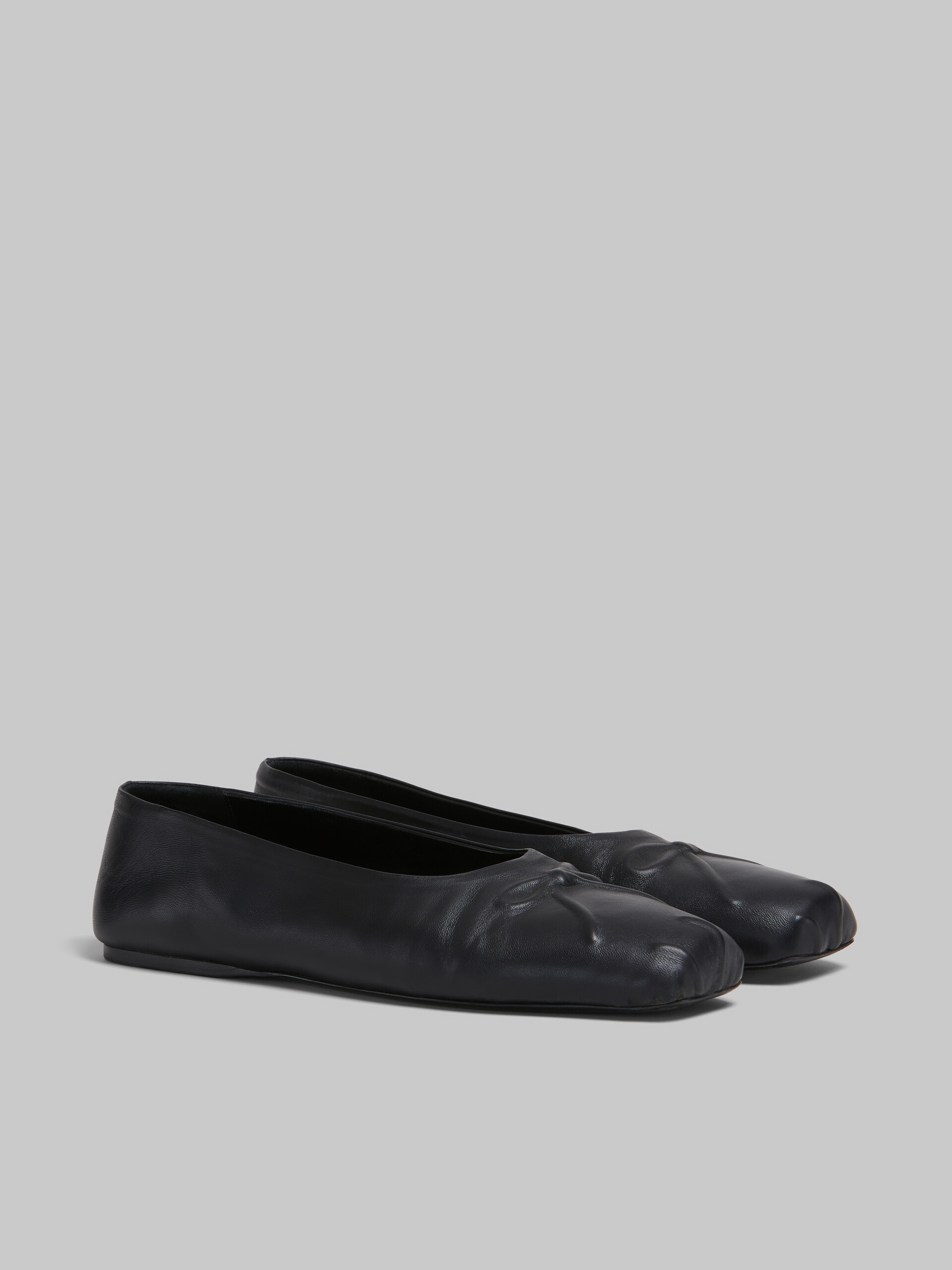 Black nappa leather Little Bow ballet flat - Ballet Shoes - Image 2
