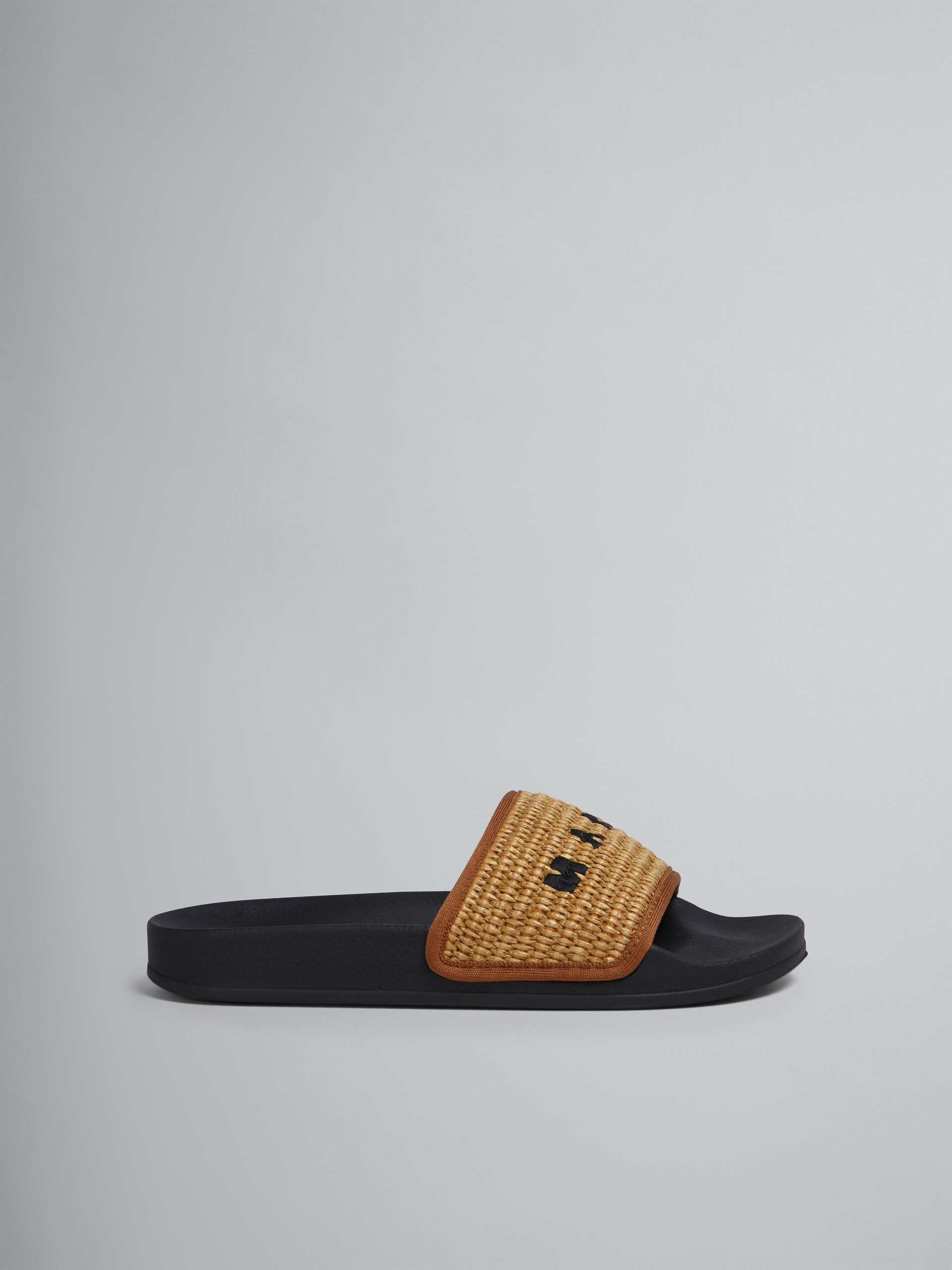 브라운 라피아 샌들 - Sandals - Image 1