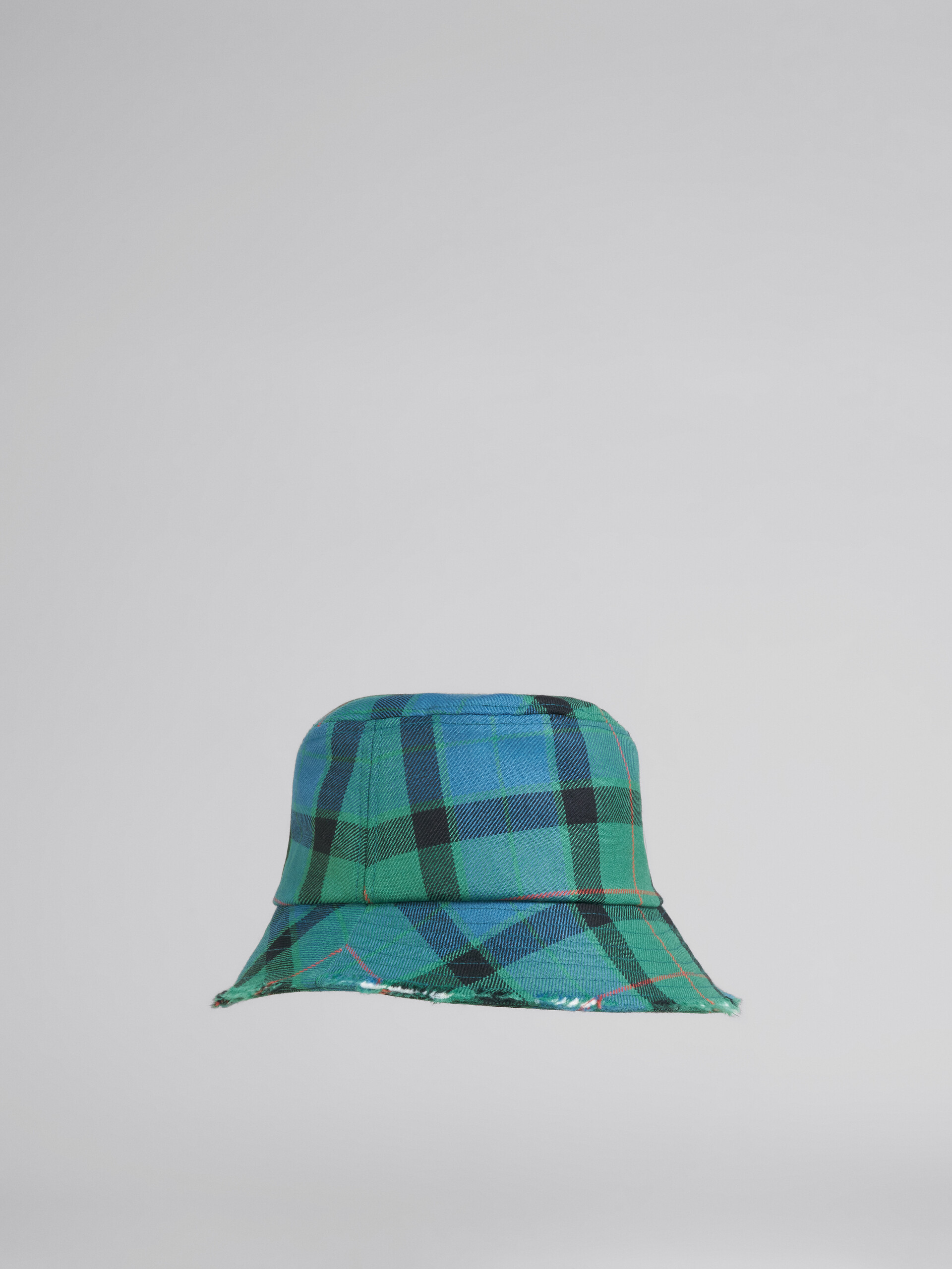 Multicolor tartan wool bucket hat - Hats - Image 3