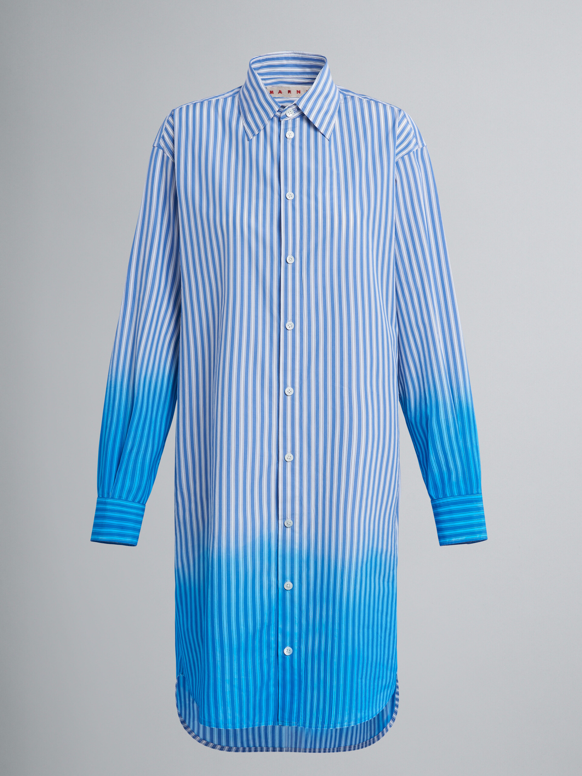Dip-dyed poplin dress - Dresses - Image 1
