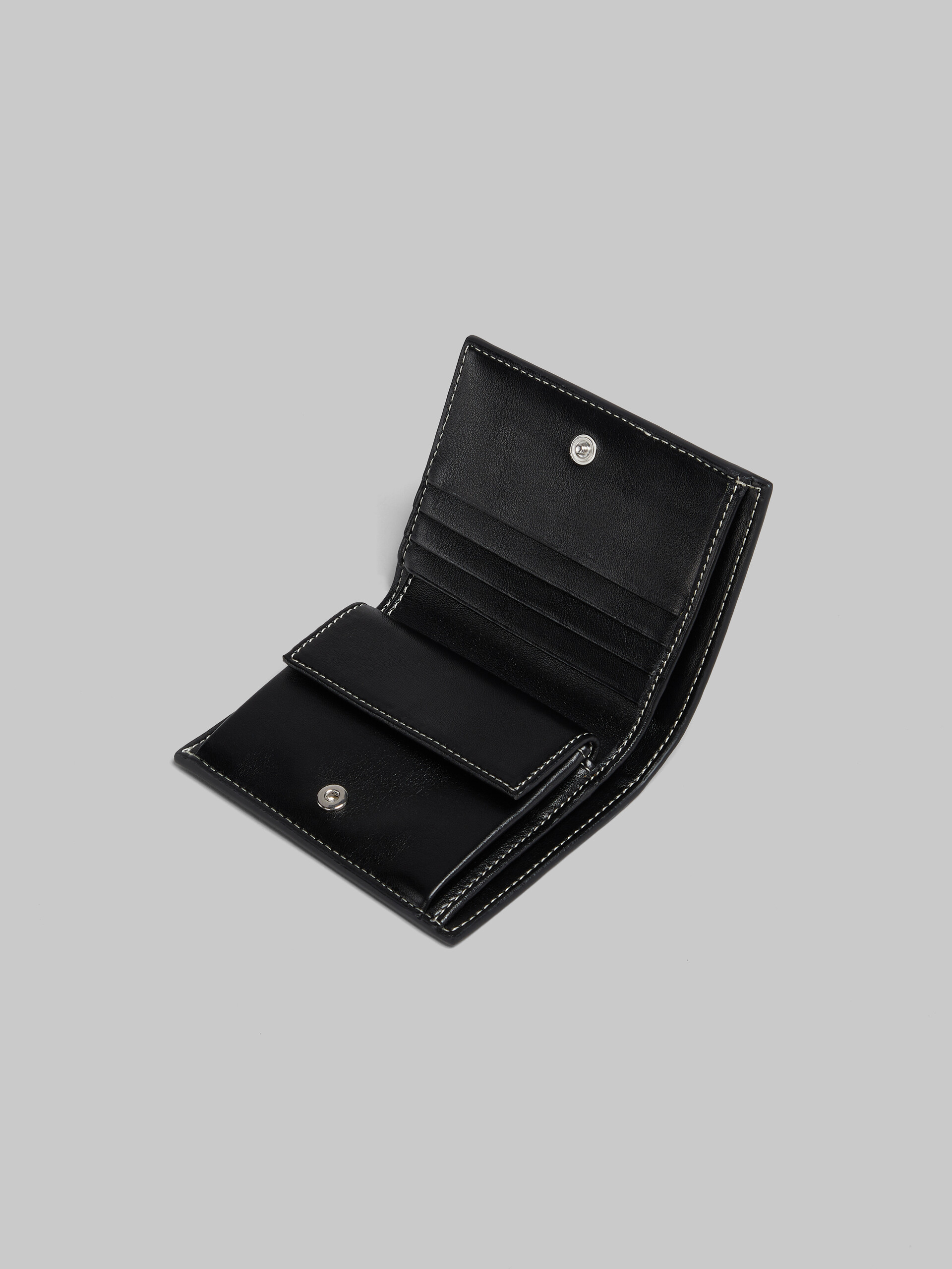 Black leather bifold card case - Wallets - Image 4