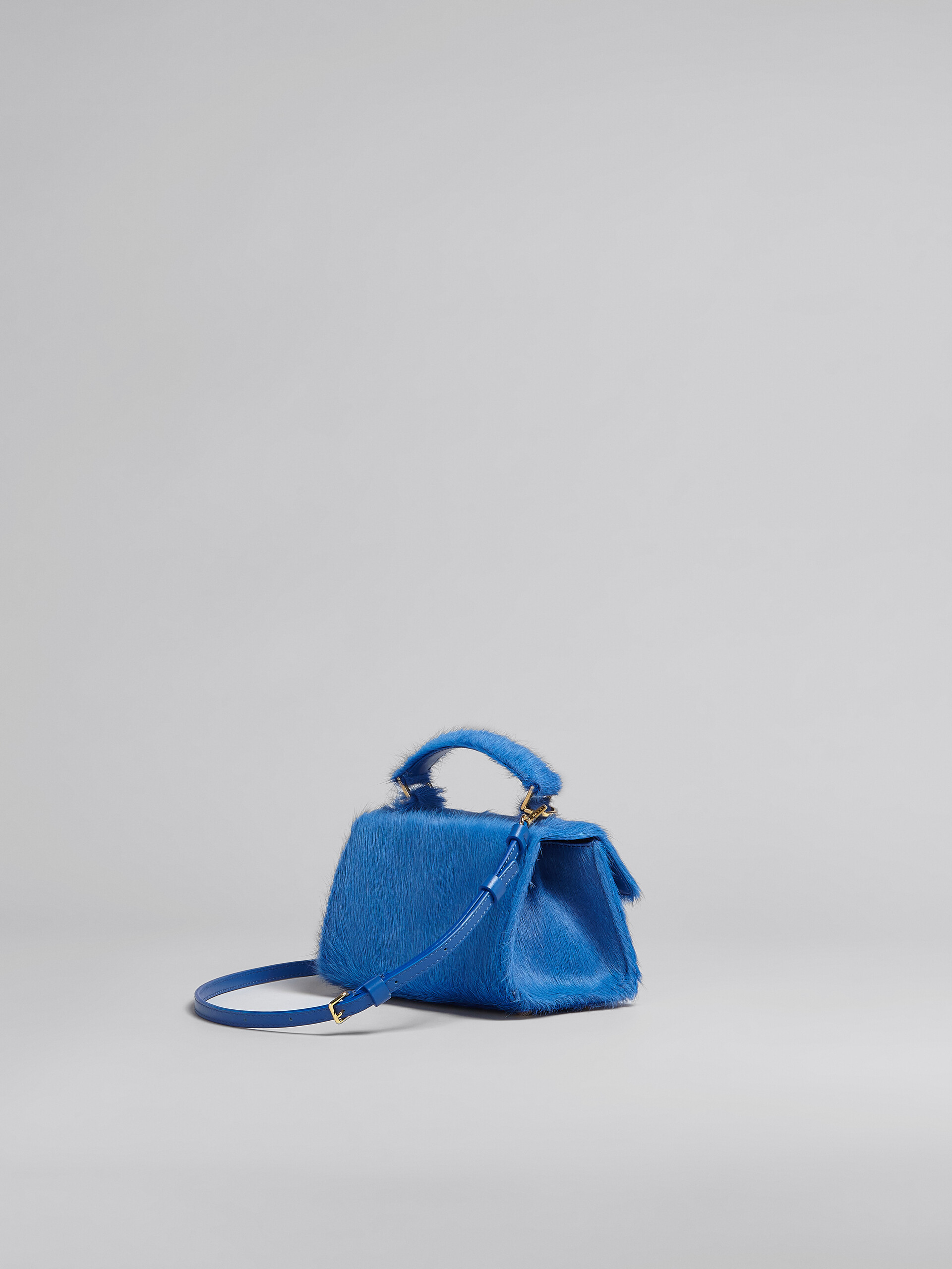 Relativity Mini Bag in blue long hair calfskin - Handbags - Image 3