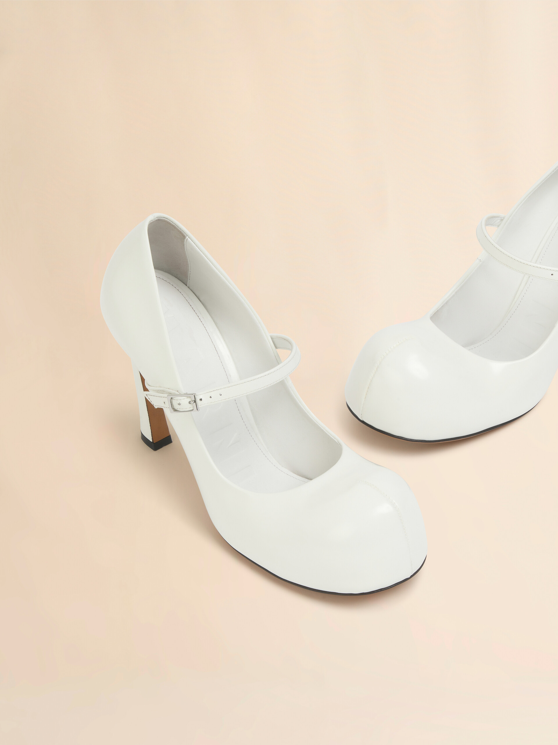 Black leather New Wave Mary Jane pump - Mocassin - Image 5