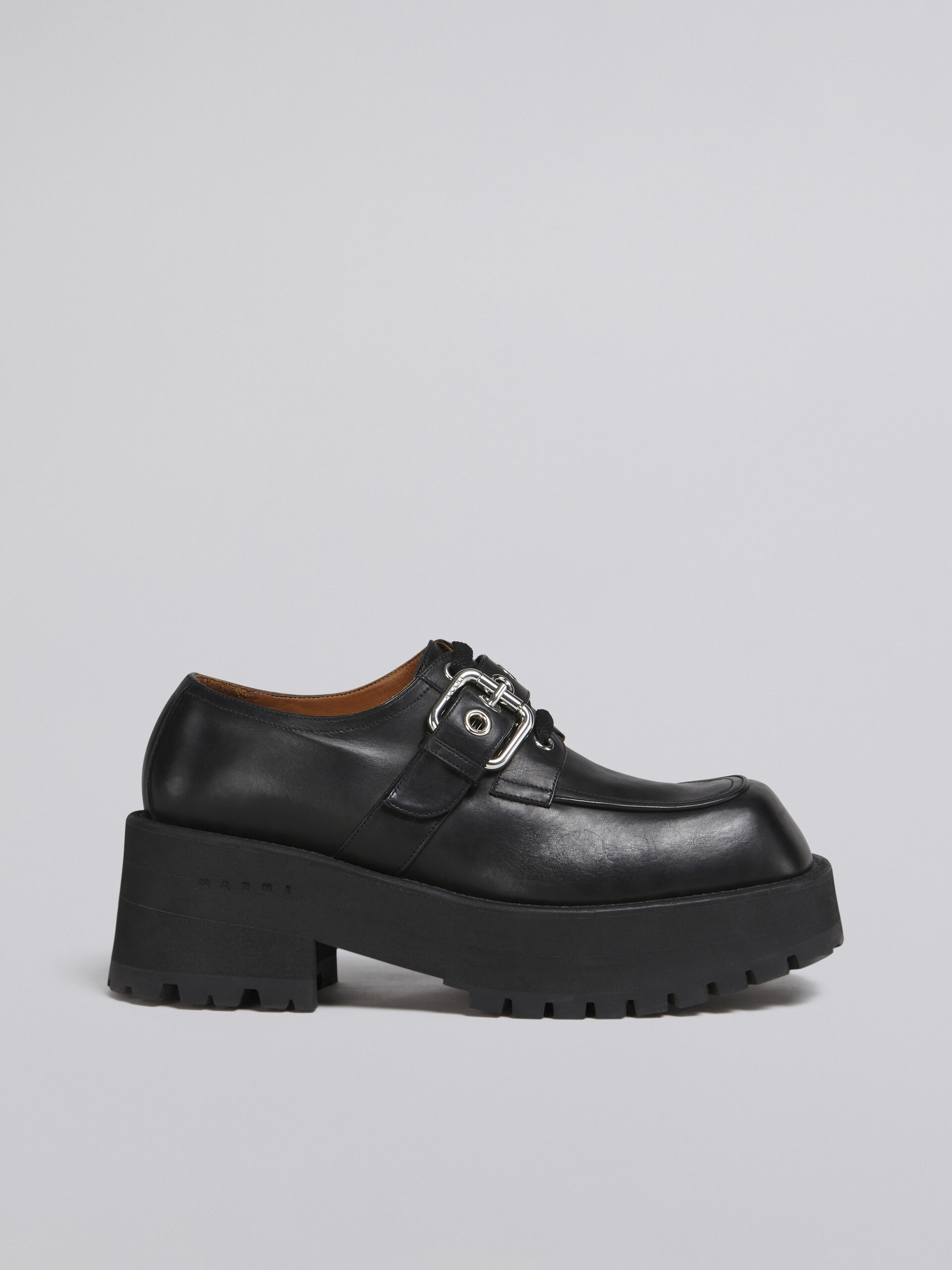 Black soft calf leather moccasin - Lace-ups - Image 1