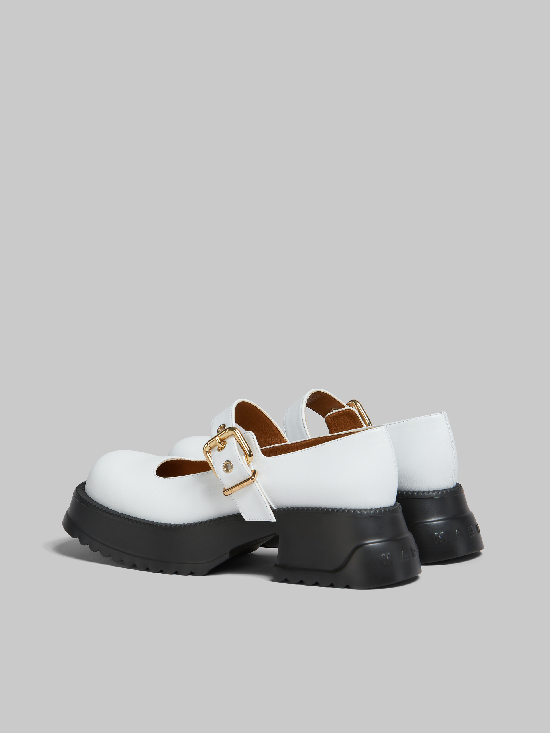 Chaussures Mary Jane en cuir noir avec semelle à plateforme - Sneakers - Image 3