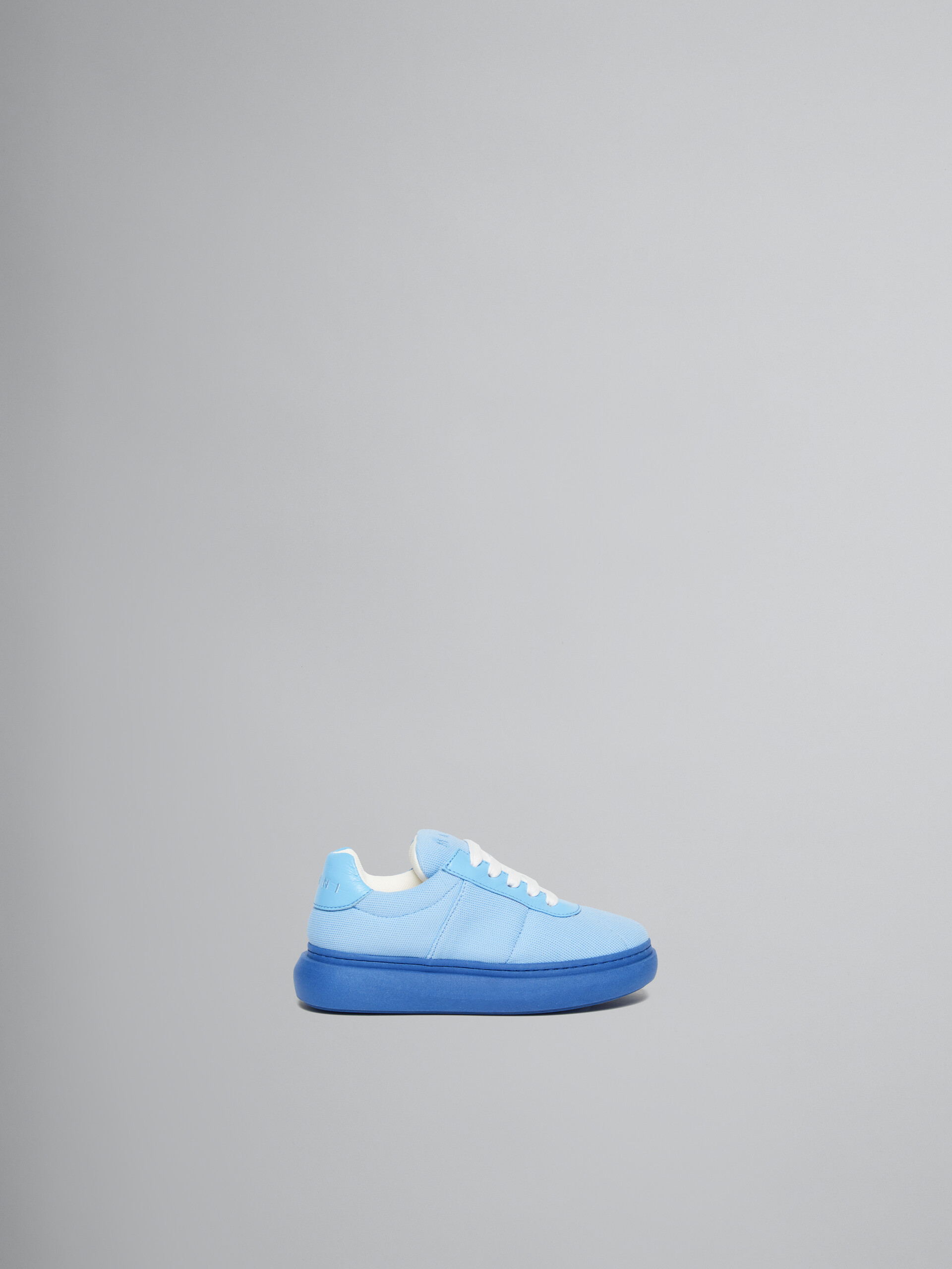 Light Blue Padded Leather Sneaker - kids - Image 1