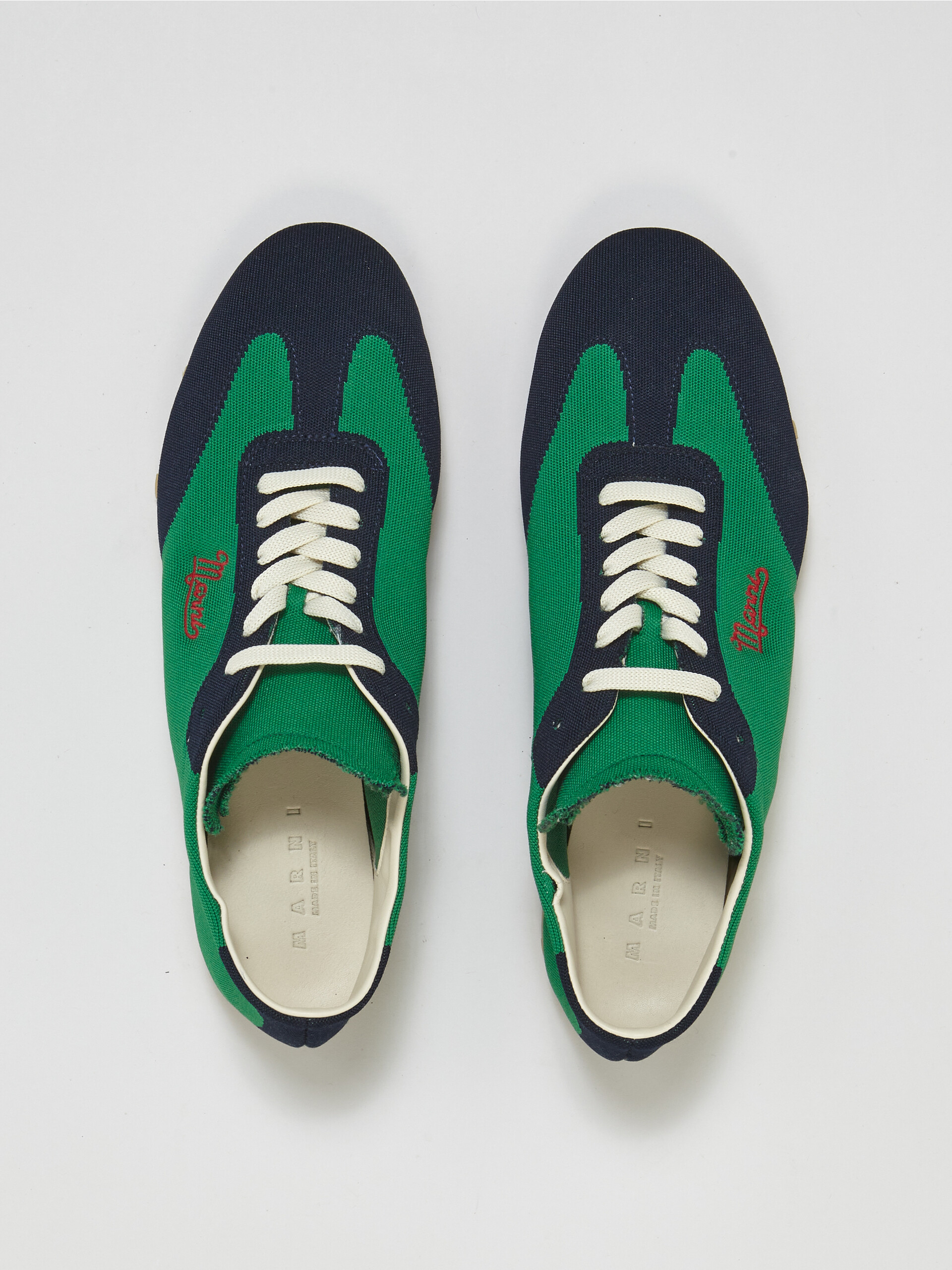 Green blueblack stretch jacquard PEBBLE sneaker - Sneakers - Image 4
