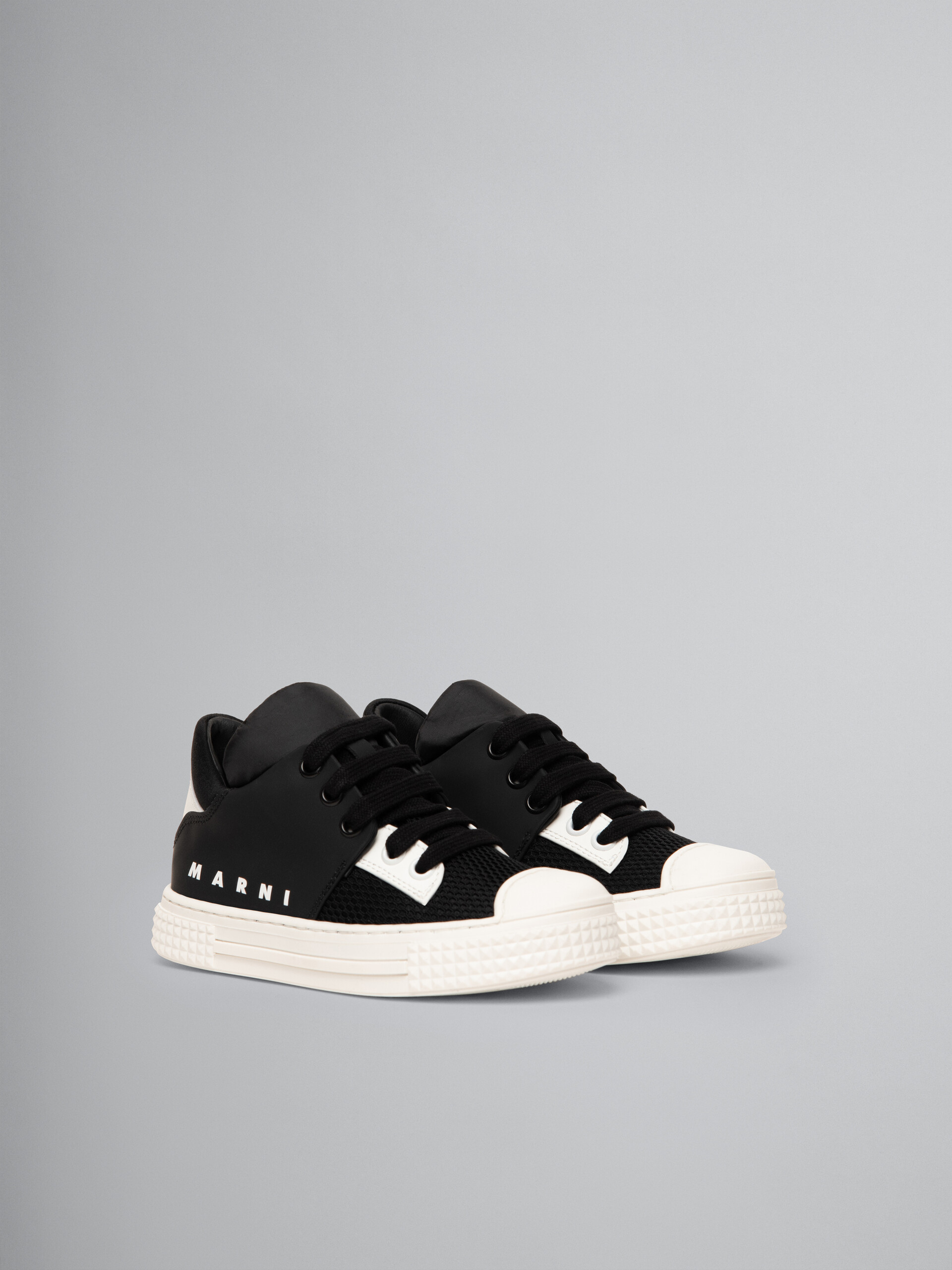Black leather sneaker with Marni logo - Other accessories - Image 2