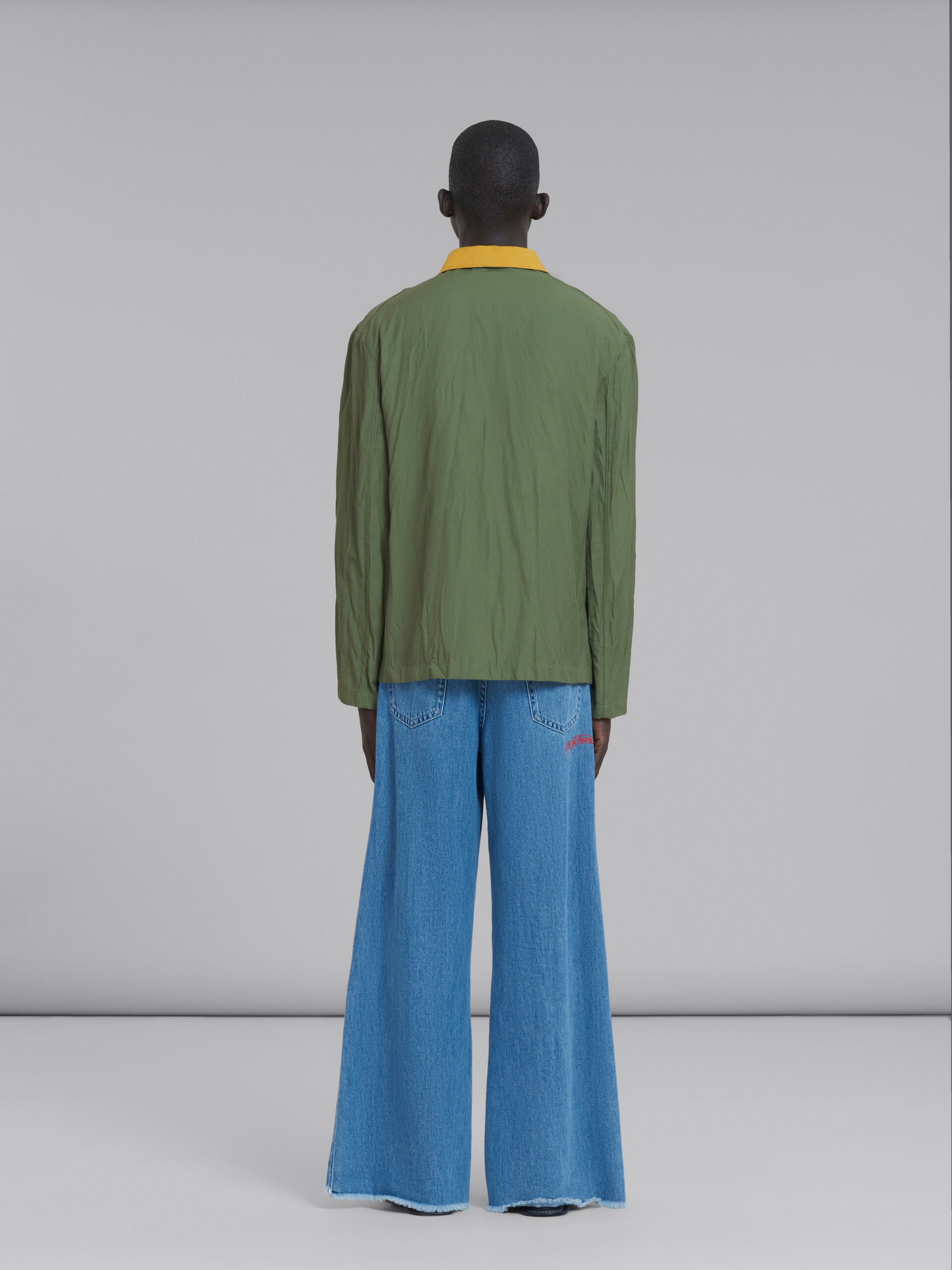 Marni x No Vacancy Inn - Green gabardine jacket with embroidered patches - Jackets - Image 3