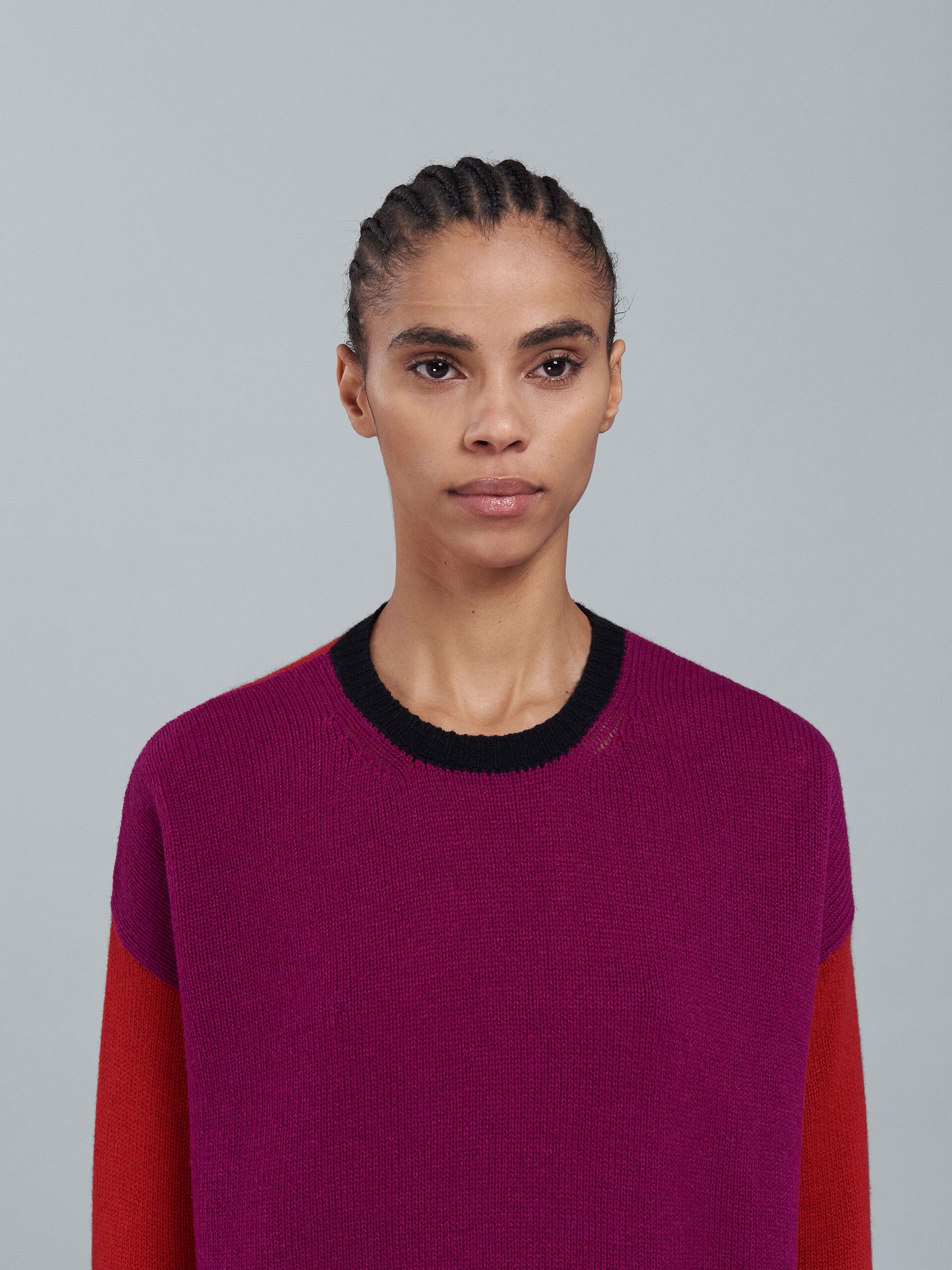 Pink cashmere crewneck sweater - Pullovers - Image 4