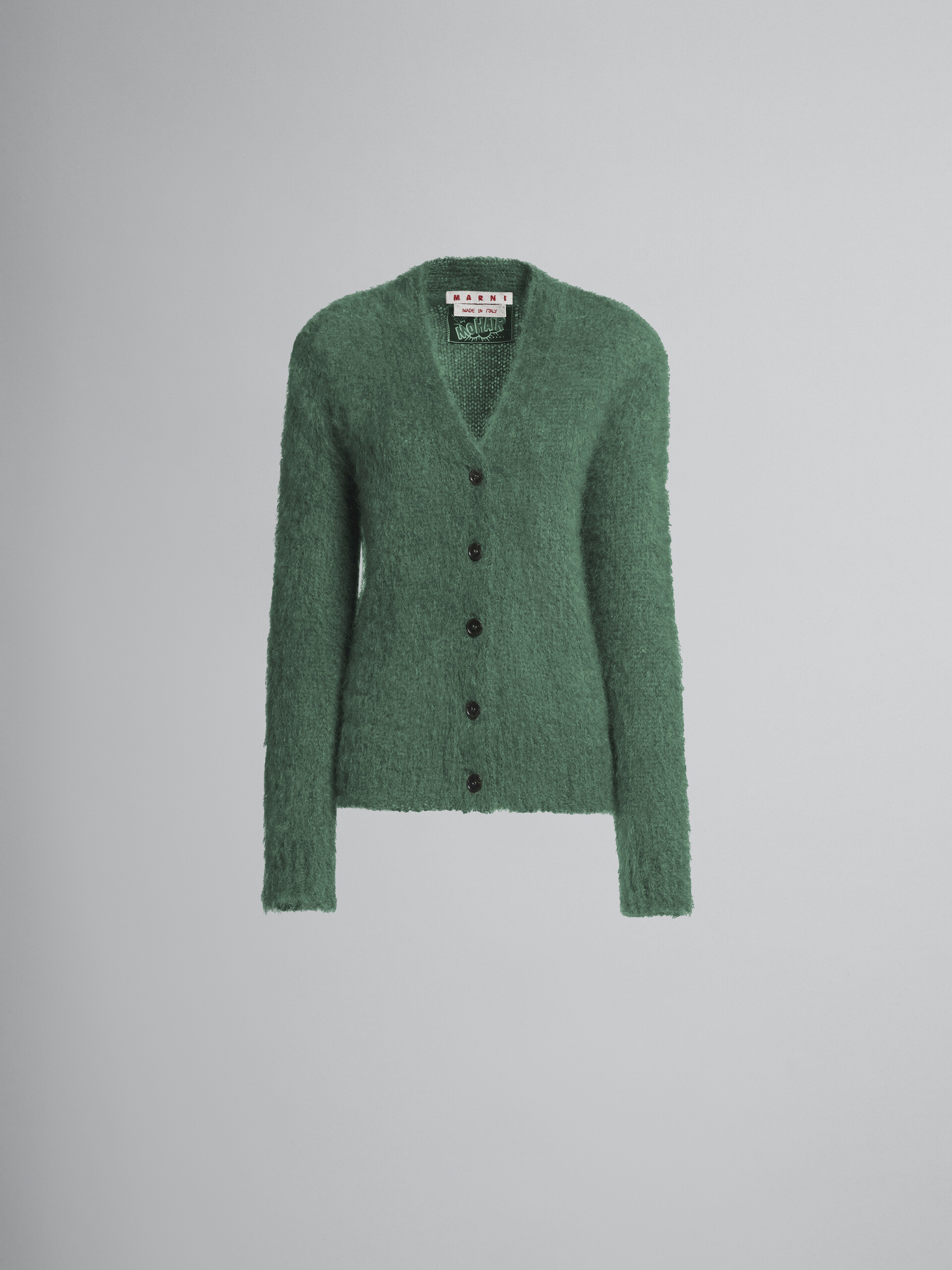 Mohair and wool long cardigan - Pullovers - Image 1