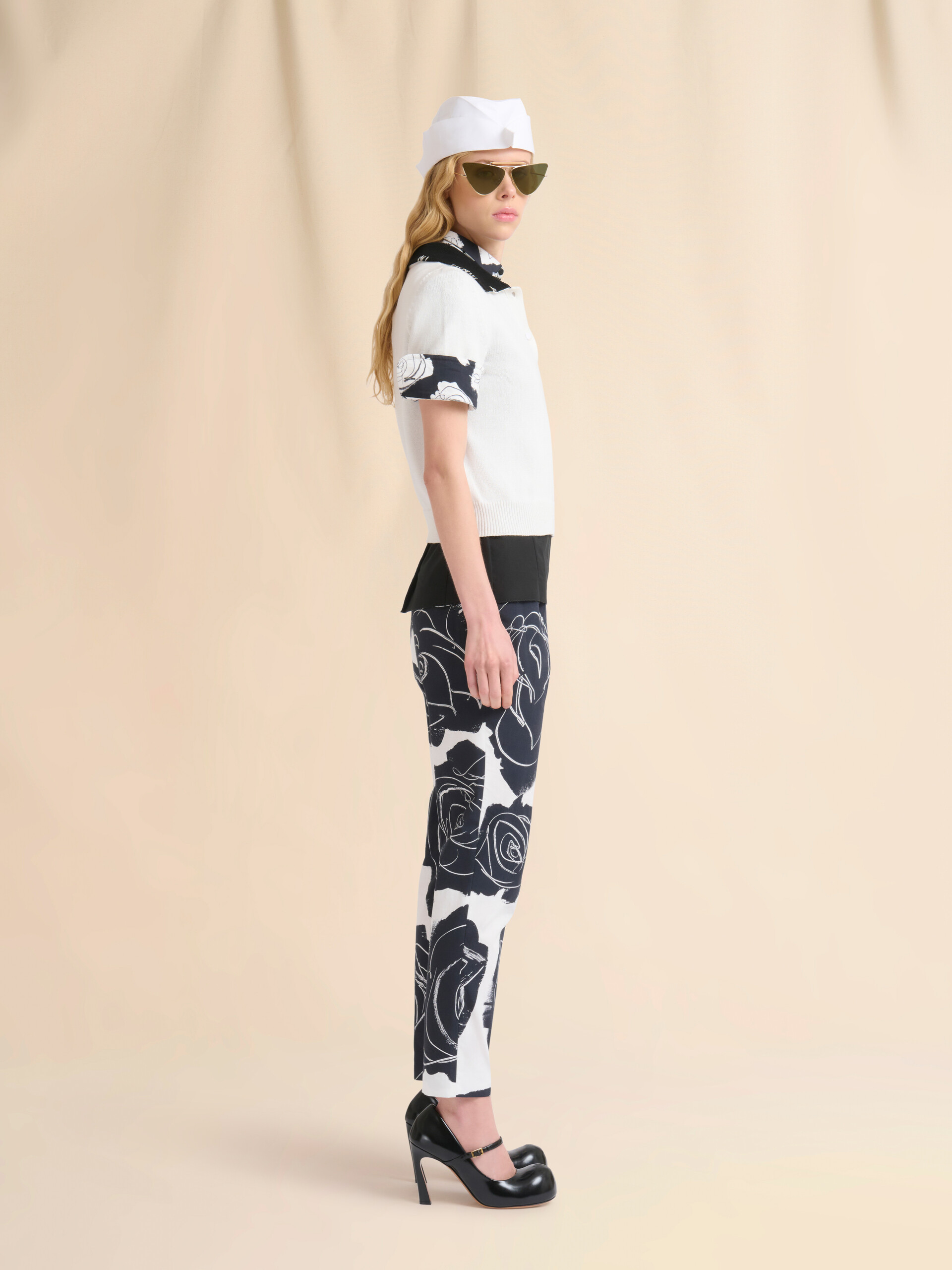 White cotton polo shirt with Marni Symbol - Shirts - Image 5