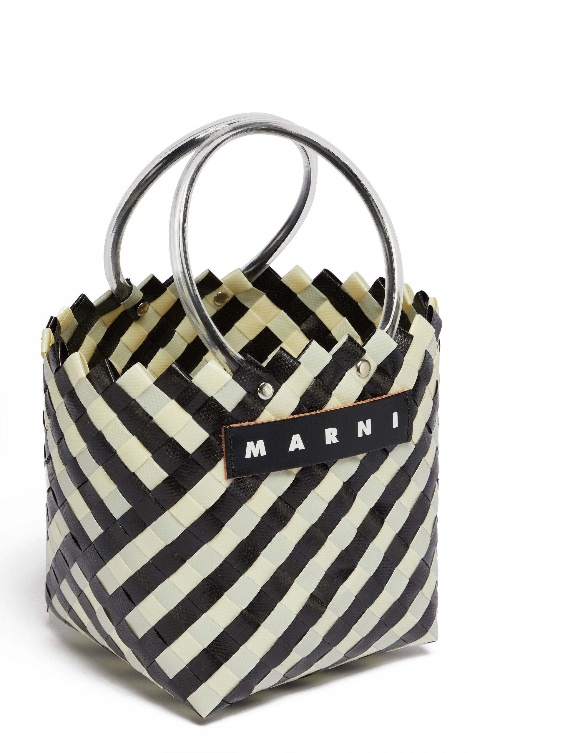 イエロー ターコイズ ウーブン素材製 MARNI MARKET TAHAバッグ - ショッピングバッグ - Image 4