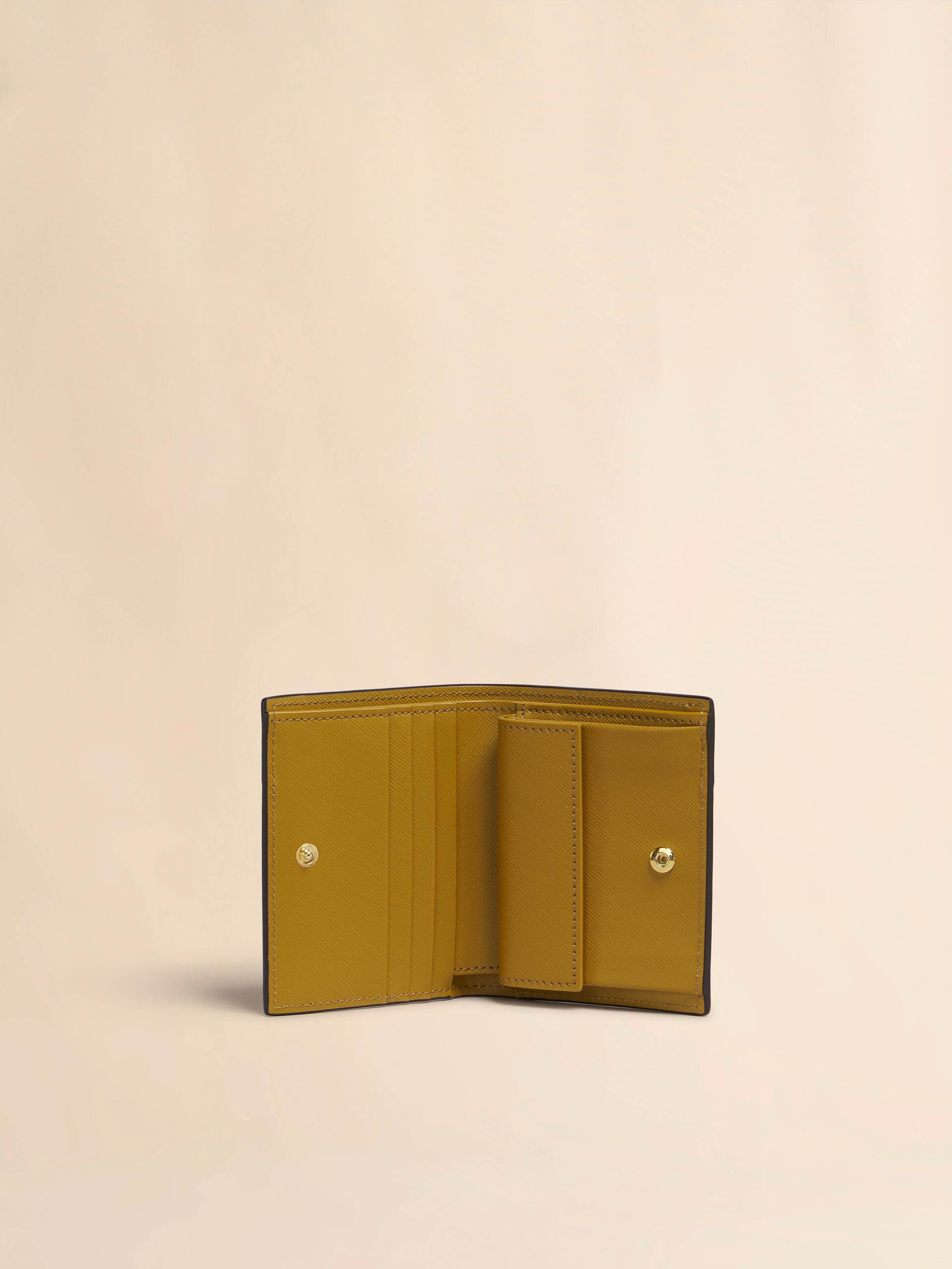 블루 베이지 라이트 블루 사피아노 가죽 2단 지갑 - 지갑 - Image 2