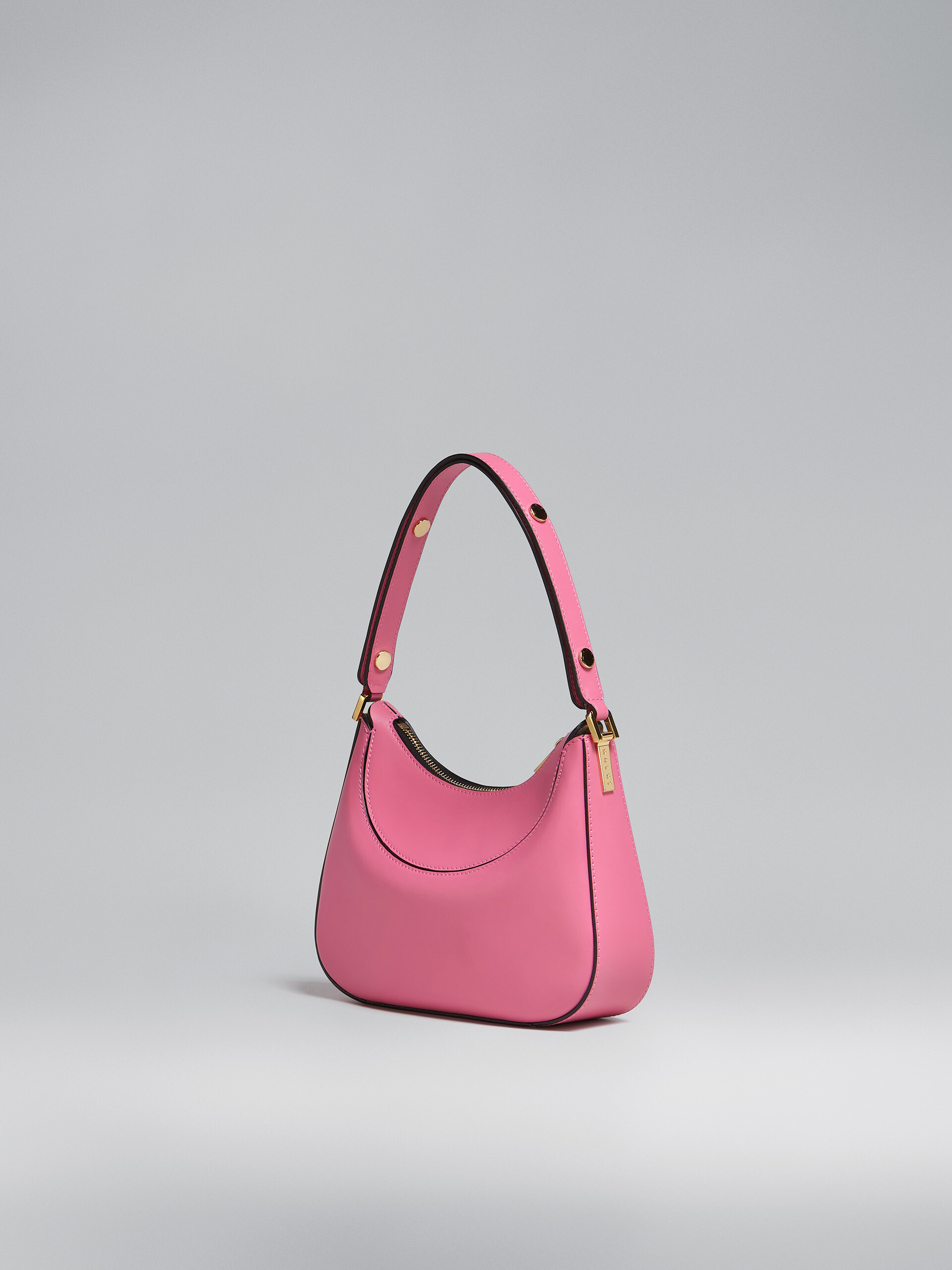 Milano mini bag in pink leather - Handbags - Image 3
