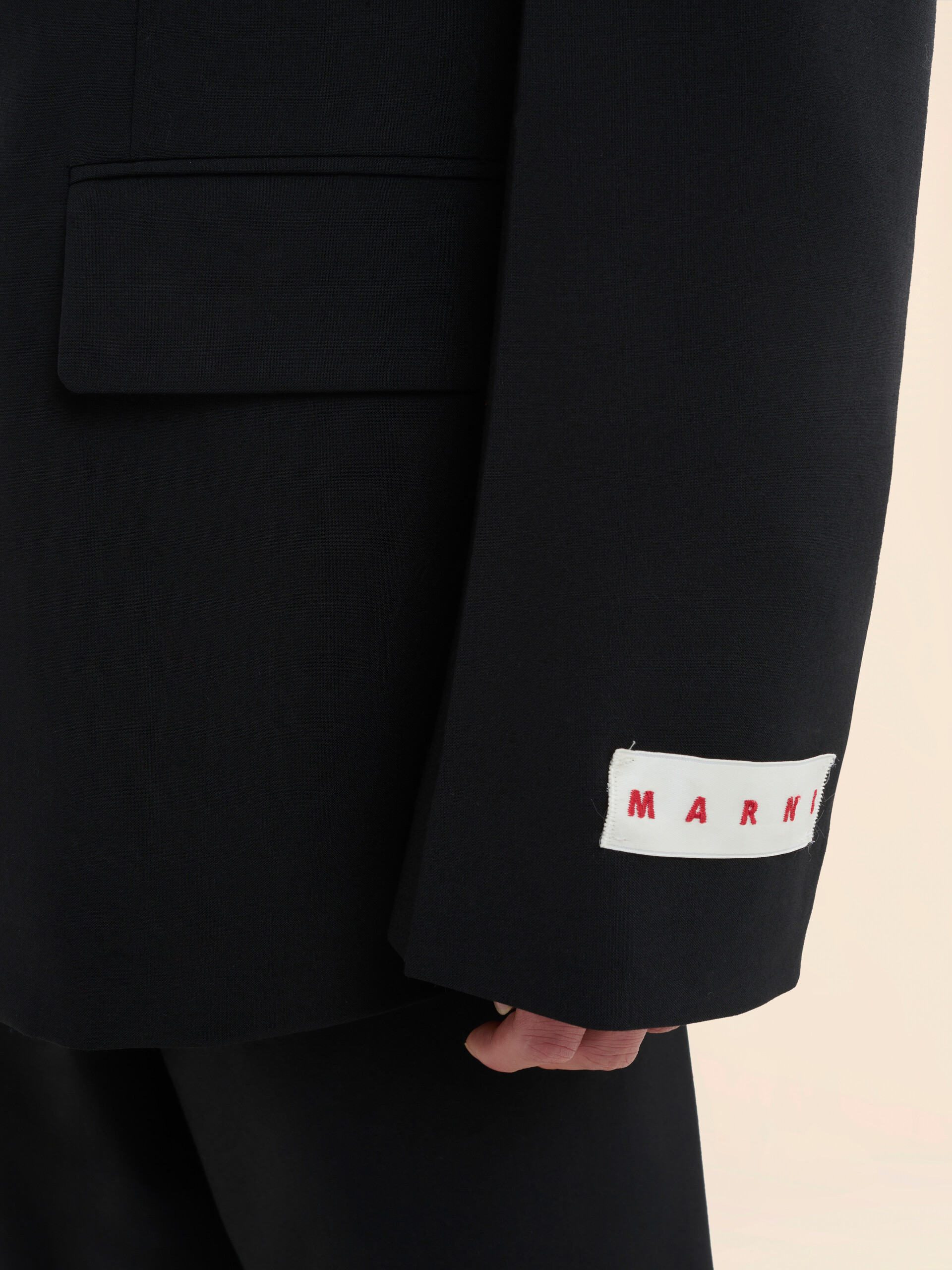 Black light wool blazer with Marni tag - Jackets - Image 5