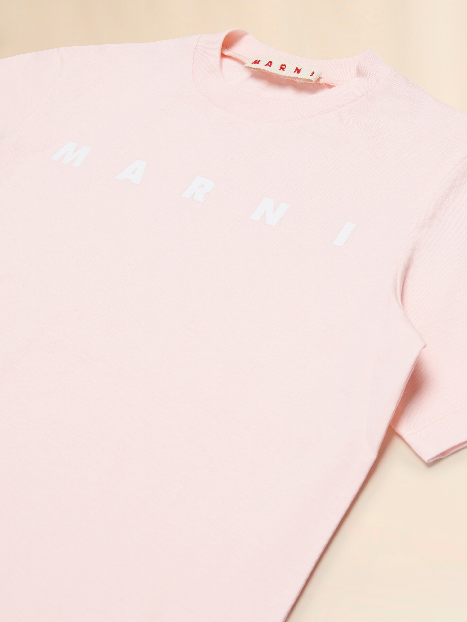 Yellow cotton T-shirt with Marni print - T-shirts - Image 3