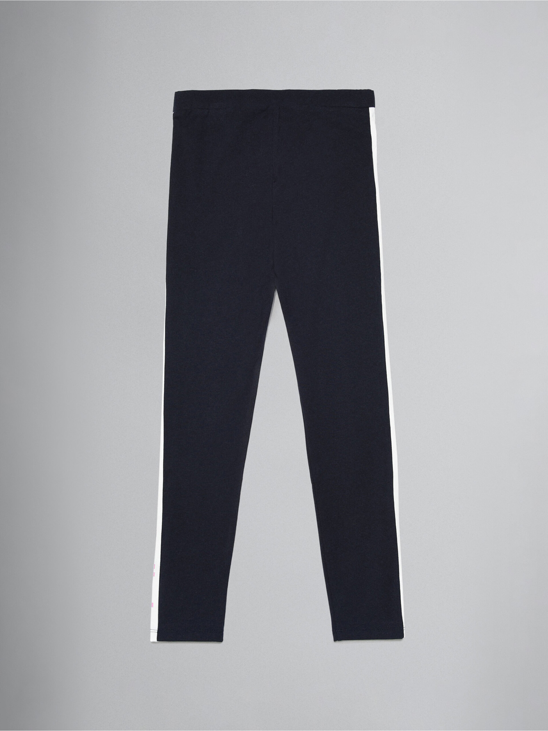 Navy blue leggings with logo bands - Pants - Image 2
