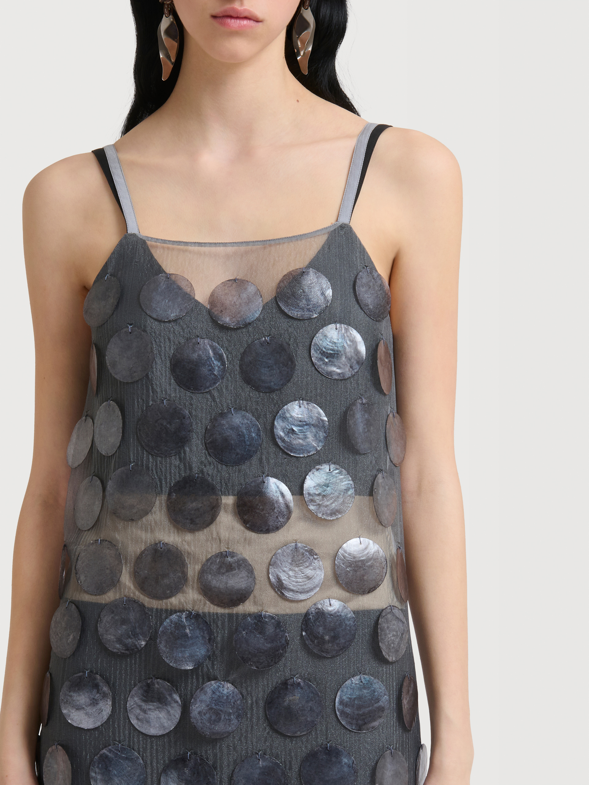 Blue mother-of-pearl maxi sequin dress - Dresses - Image 5