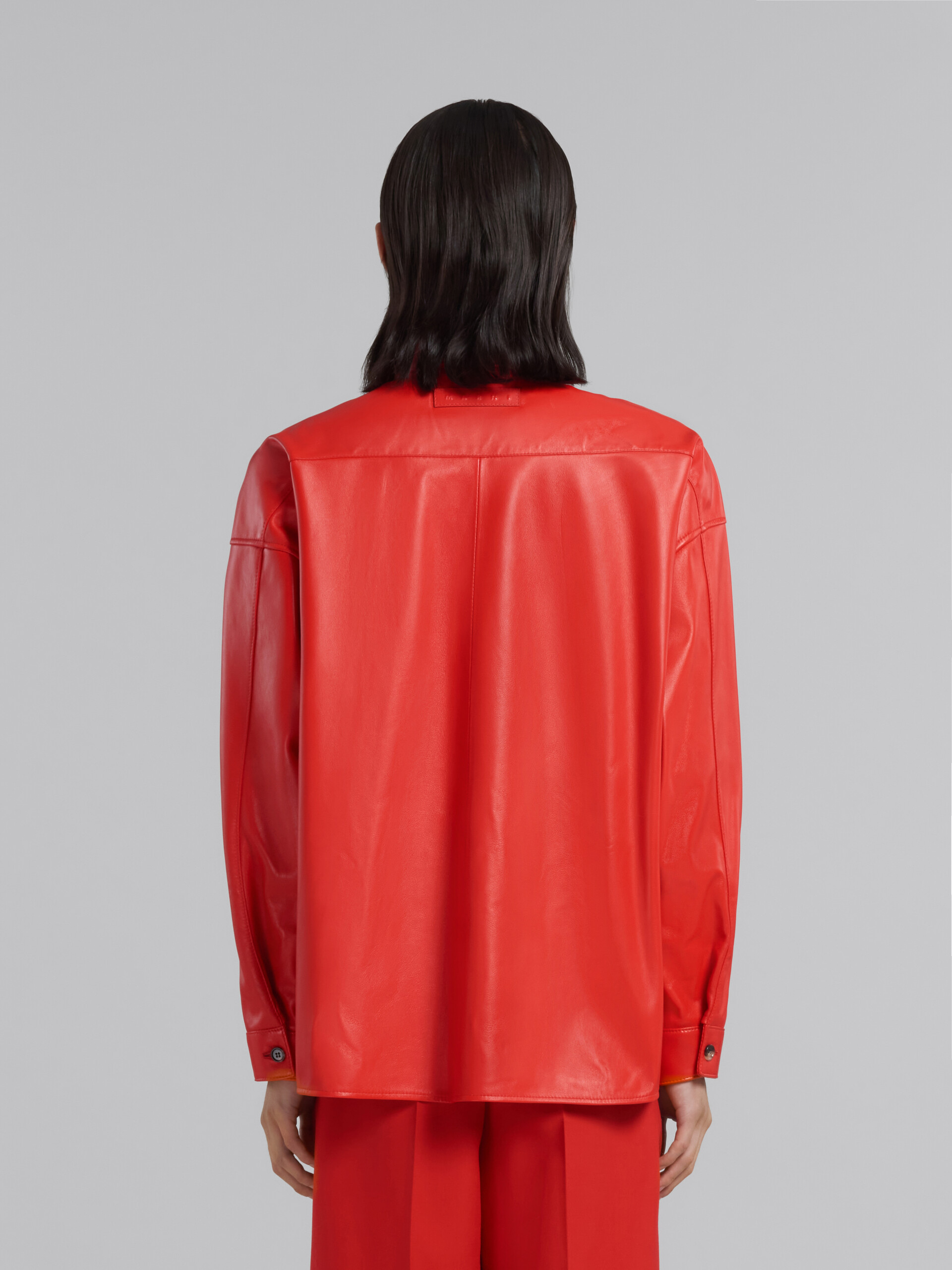 Camicia in nappa rossa - Camicie - Image 3