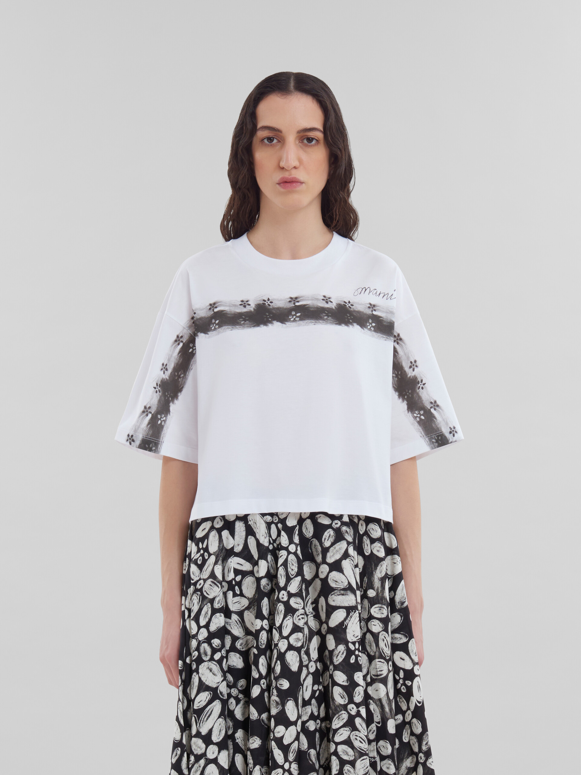 マルニ(Marni)ネイビーのケープトップス、ポンチョ もの凄く