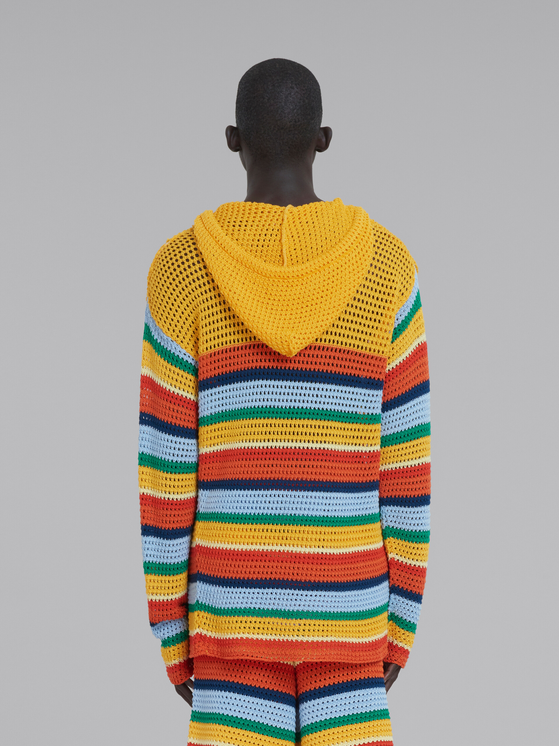 Marni x No Vacancy Inn - Multicolour cotton-knit hoodie - Pullovers - Image 3