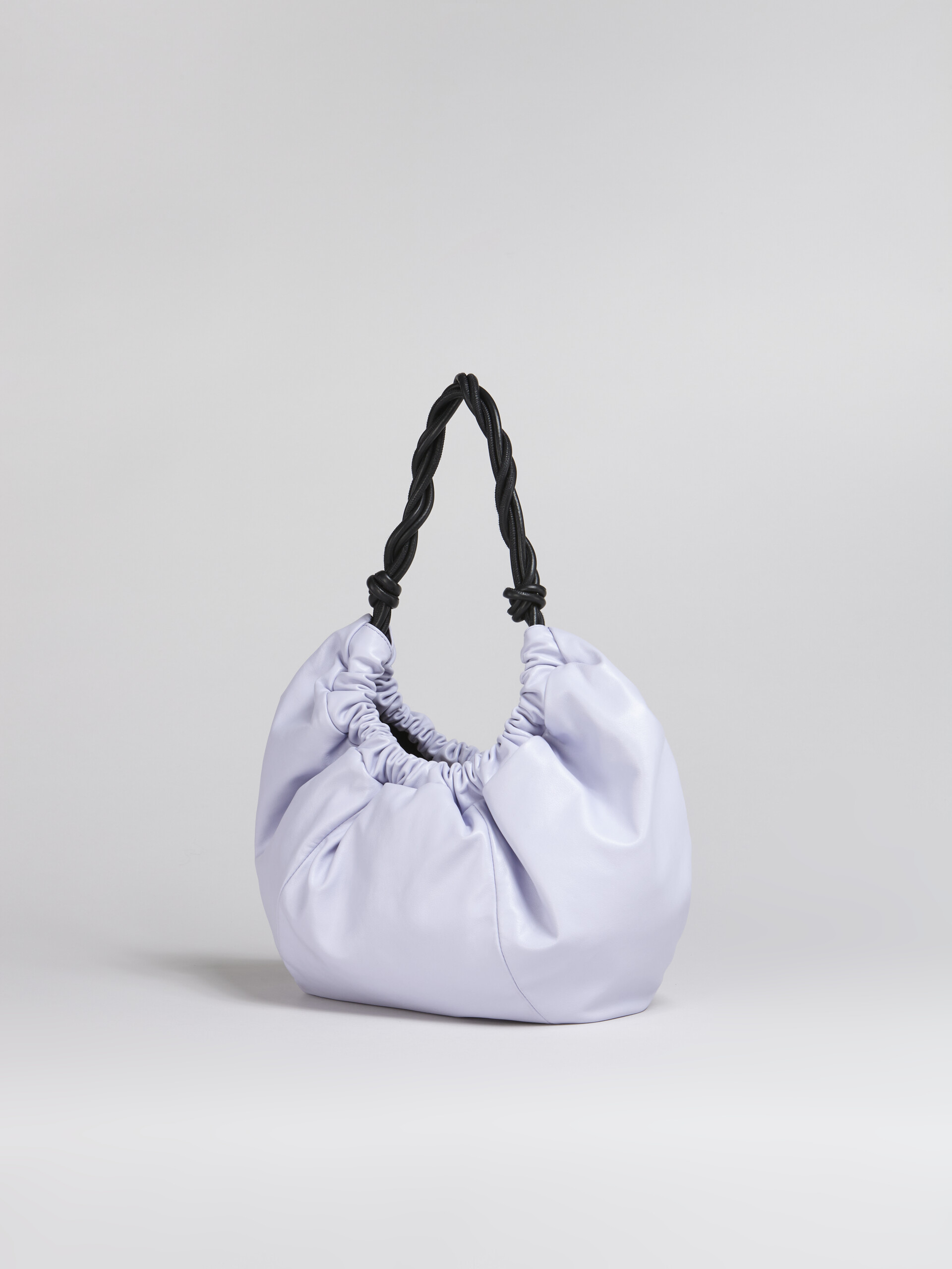 Lilac TWIRL hobo bag in calfskin - Shoulder Bags - Image 3