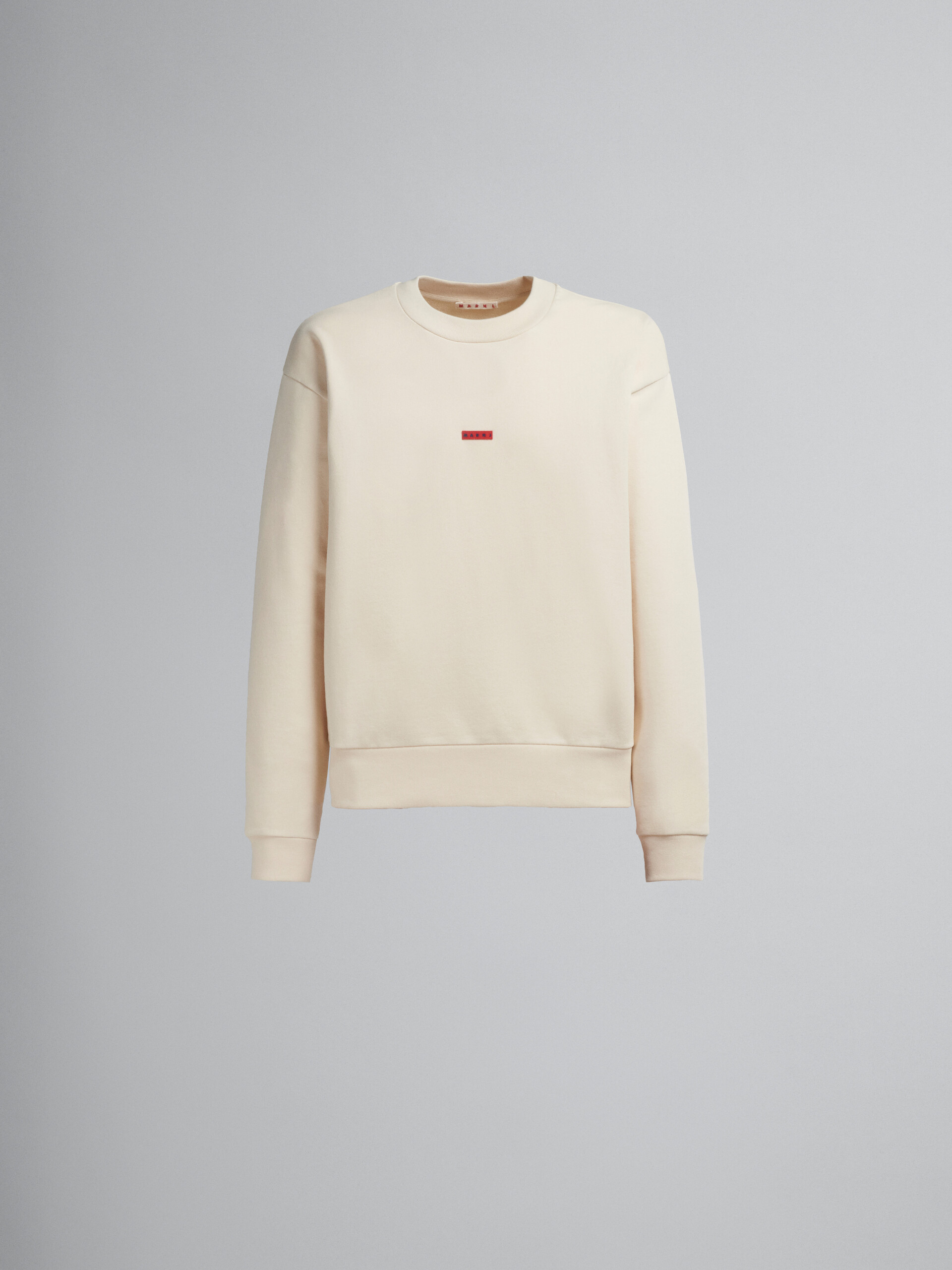 White bio cotton sweatshirt - Sweaters - Image 1