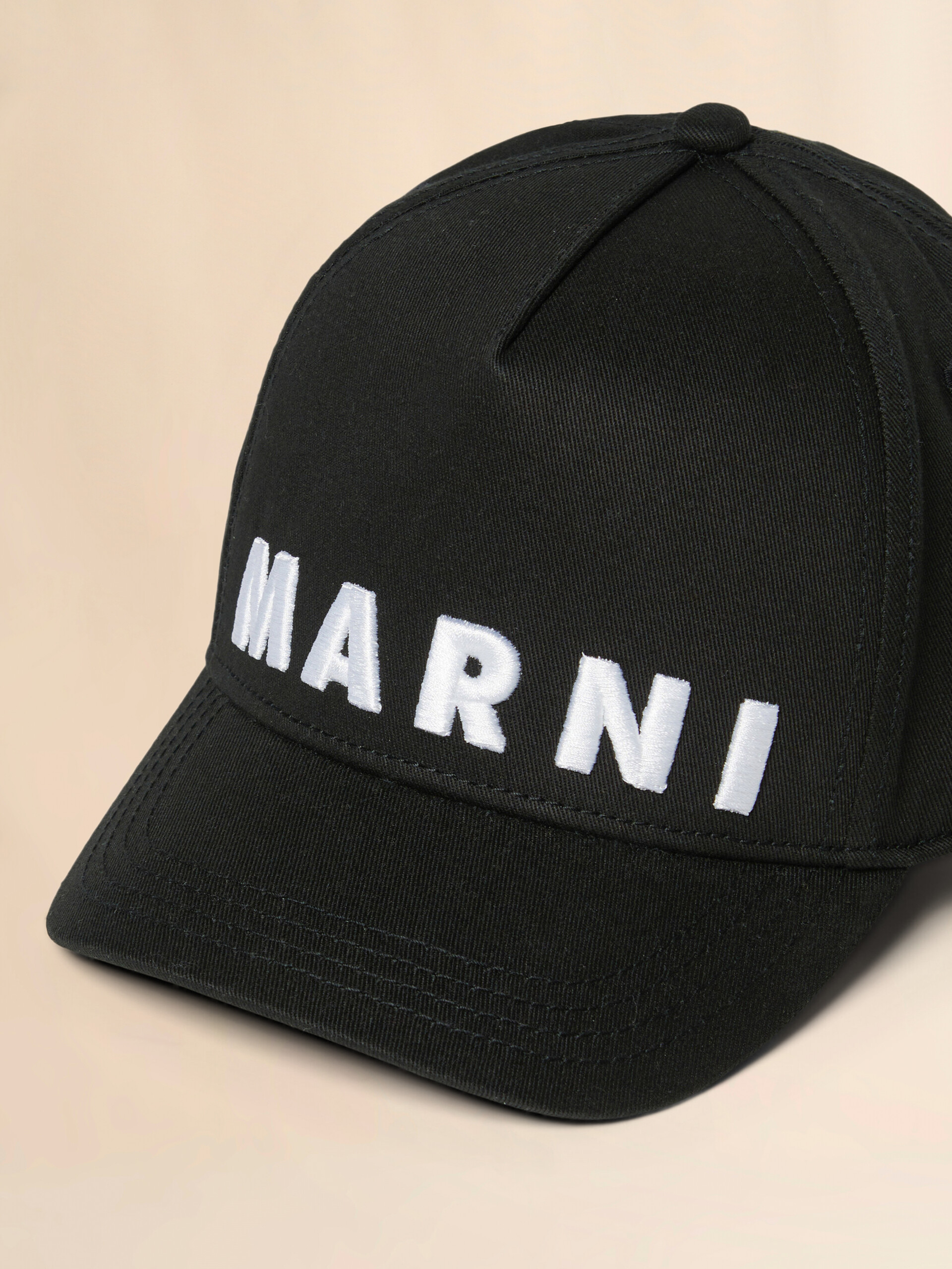 Green gabardine baseball cap - Caps - Image 3