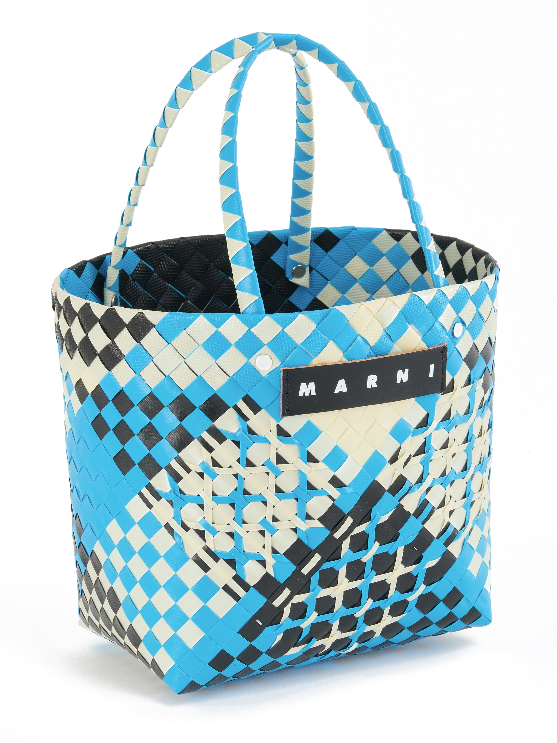 Dreifarbige MARNI MARKET Tote Bag in Beige | Marni 