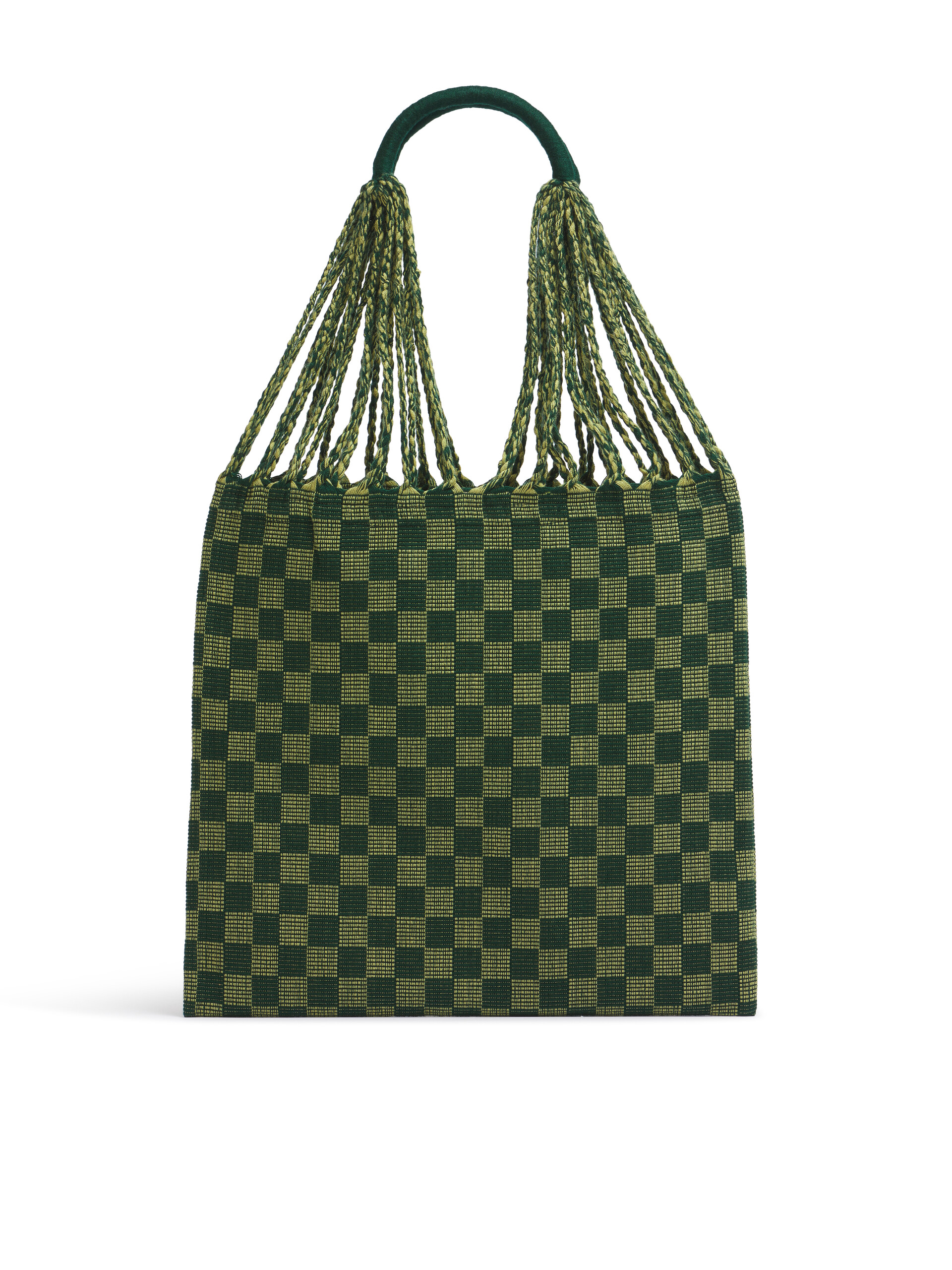 ホワイト MARNI MARKET CHECKERBOARD HAMMOCK BAG - ショッピングバッグ - Image 3