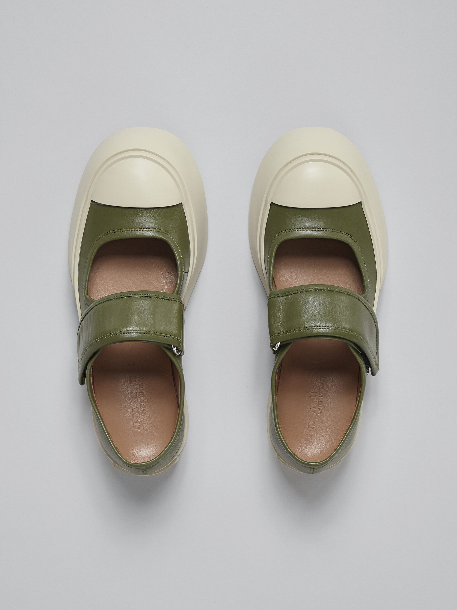 Green nappa leather PABLO Mary-Jane sneaker - Sneakers - Image 4