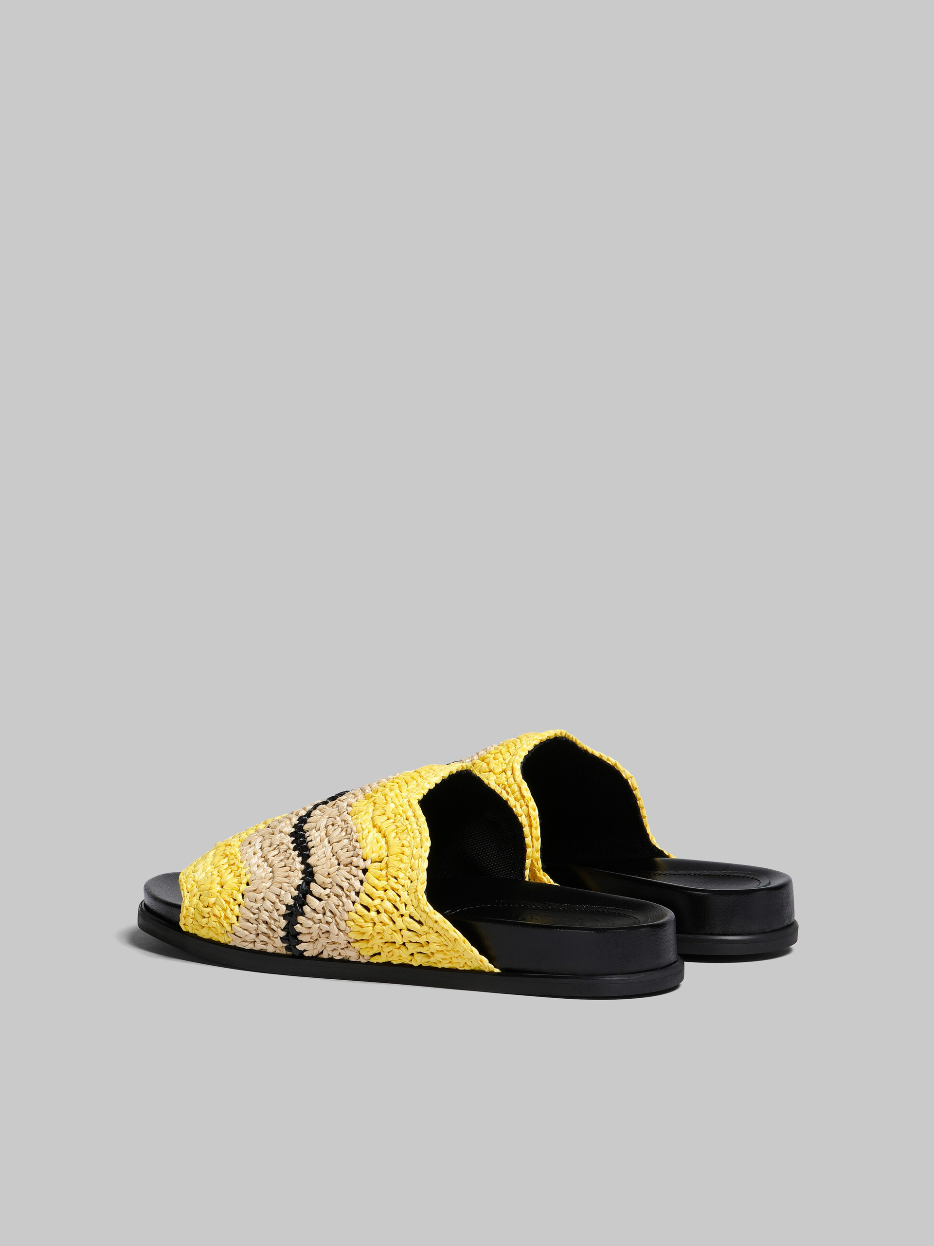 Marni x No Vacancy Inn - Yellow crochet raffia slide - Sandals - Image 3
