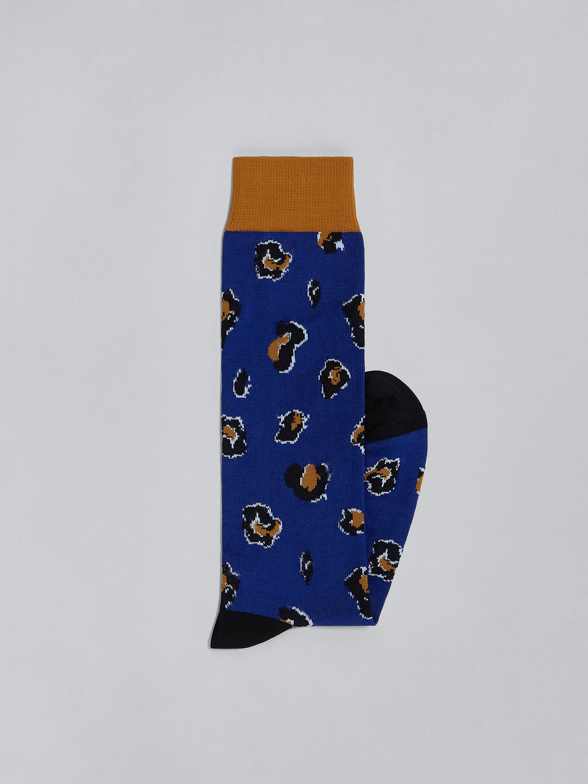 Blue Feline Twist cotton and nylon socks - Socks - Image 2