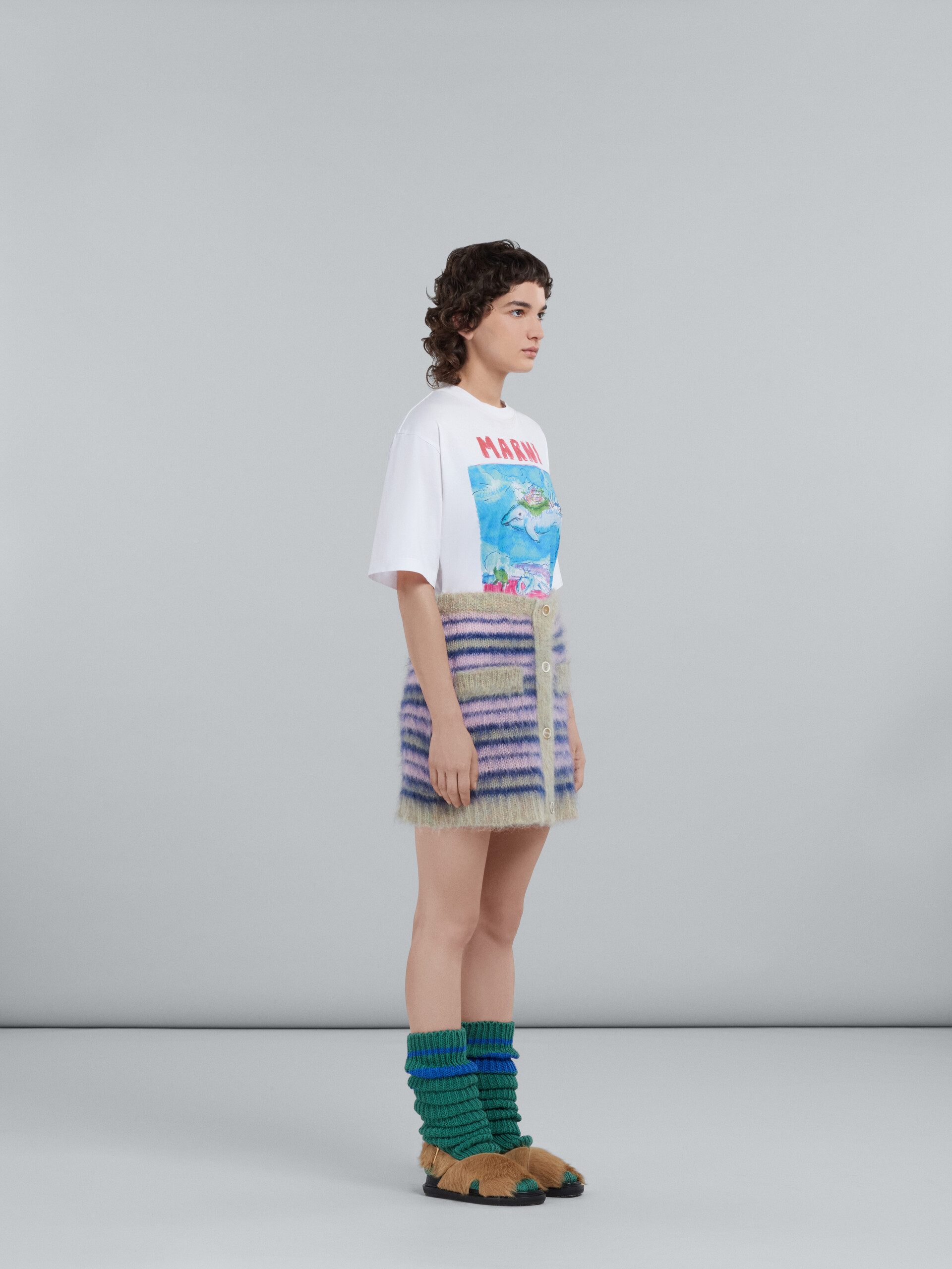 Striped mohair skirt - Skirts - Image 5