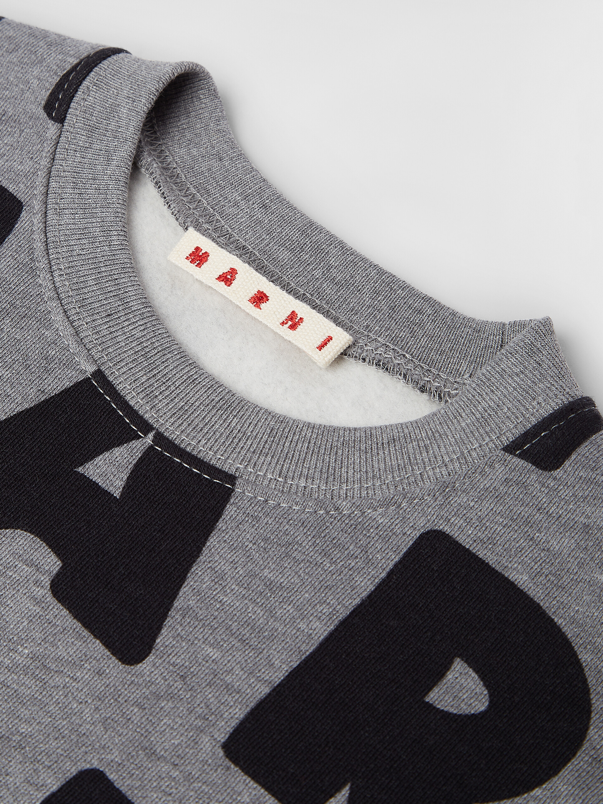 SWEATSHIRT WITH ALLOVER MAXI LOGO PRINT - Sweaters - Image 3