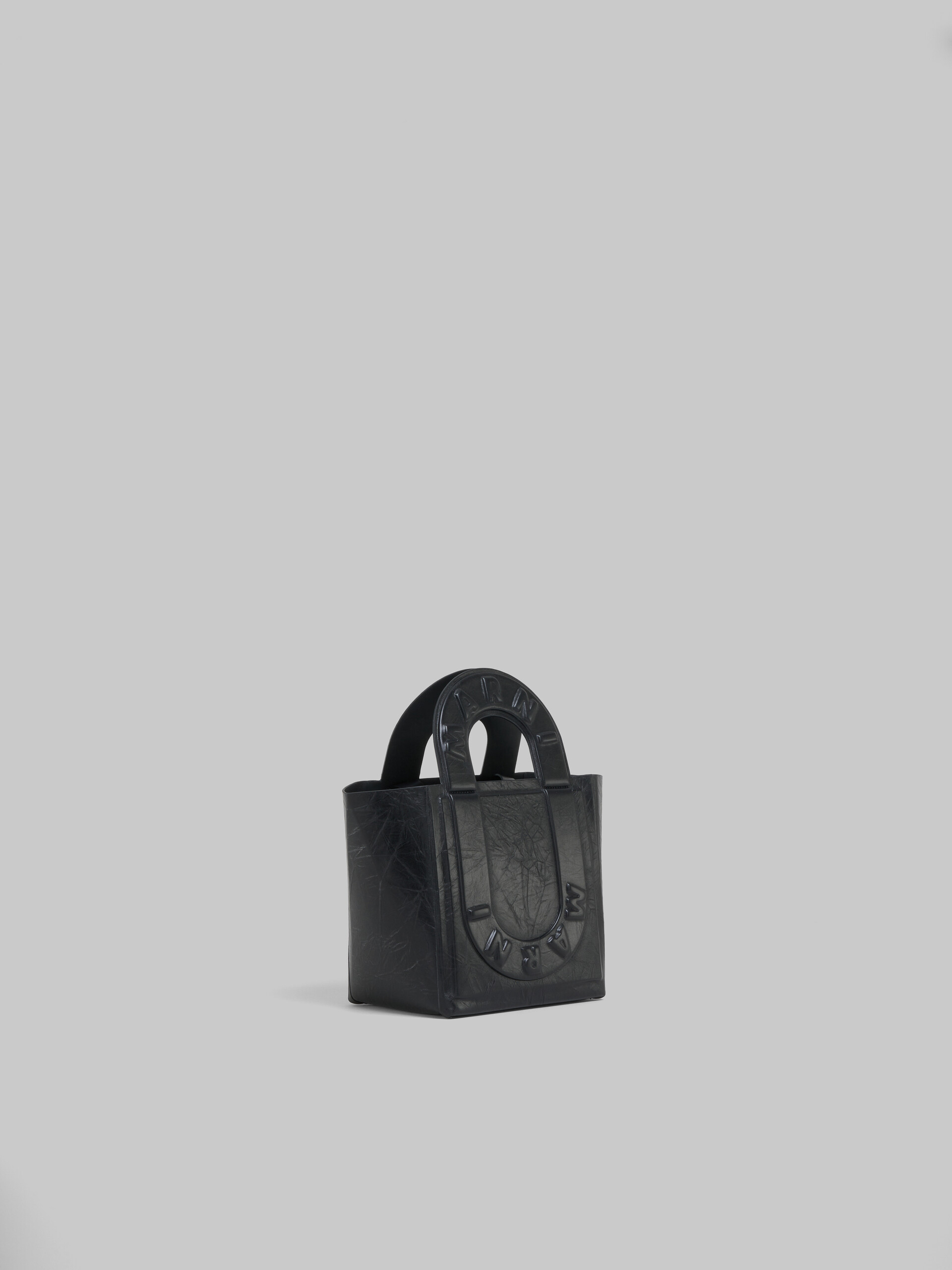 グレー レザー製 Sweedy スモール トートバッグ - ショッピングバッグ - Image 6