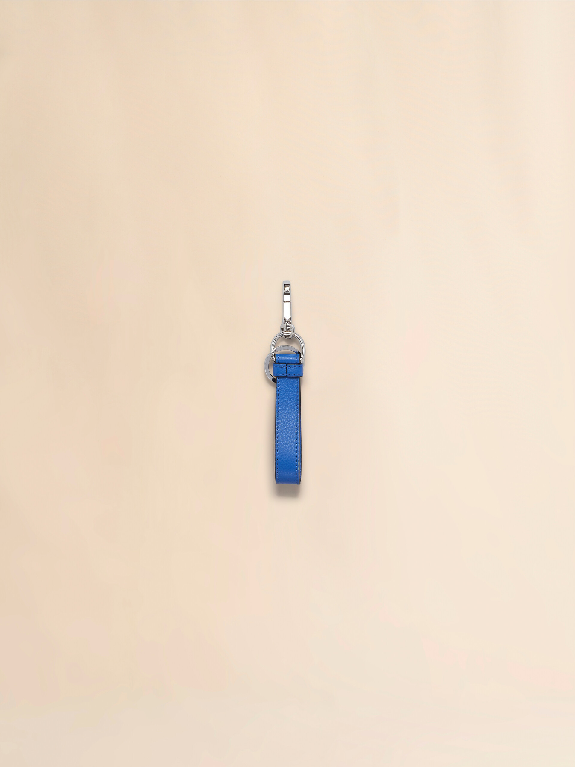Blue leather keyring with Marni Mending - Key Rings - Image 2