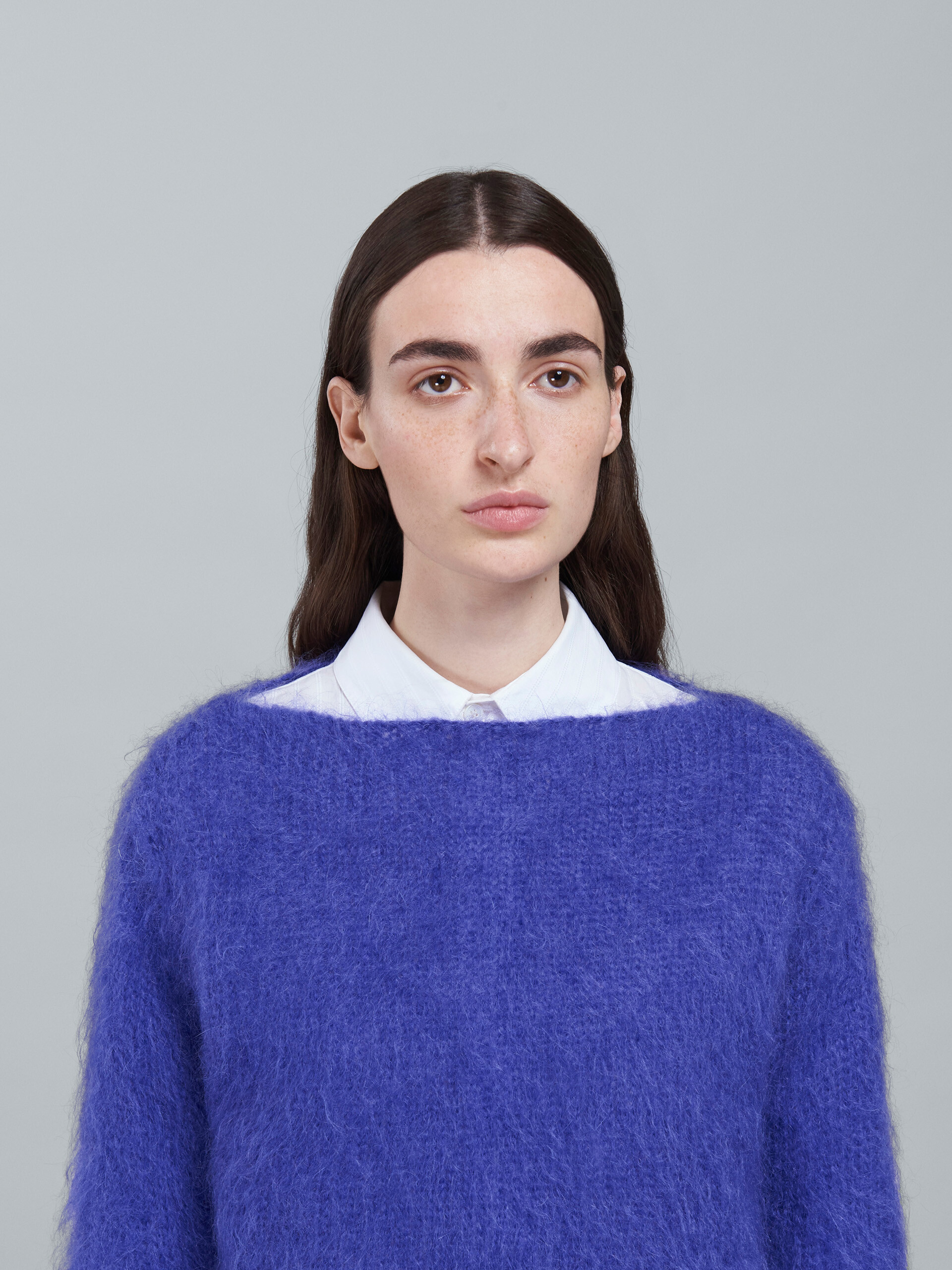 Mohair and wool crewneck cropped sweater - Pullovers - Image 4