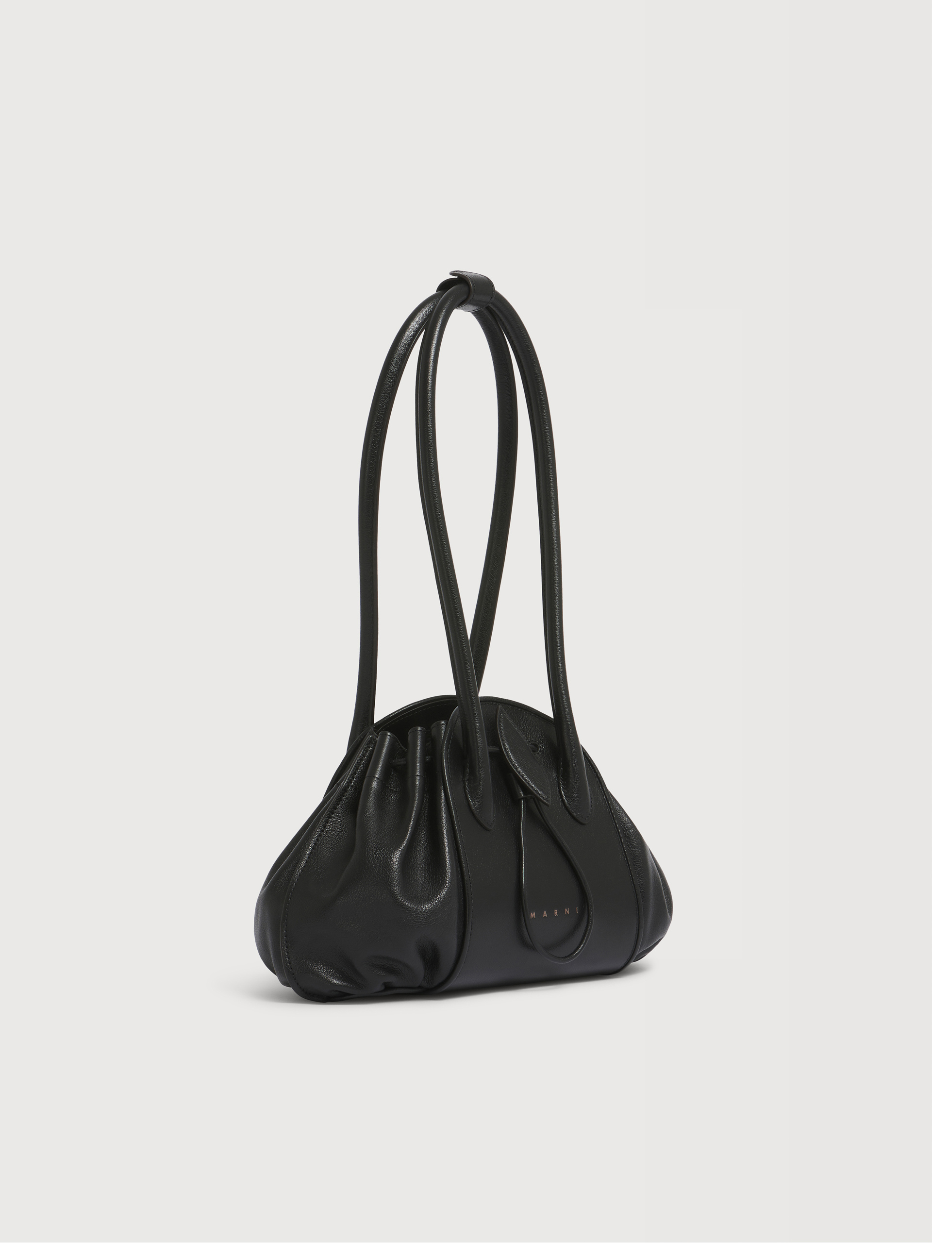 ブラック Tulipea レザー製ショルダーショルダーバッグ | Marni