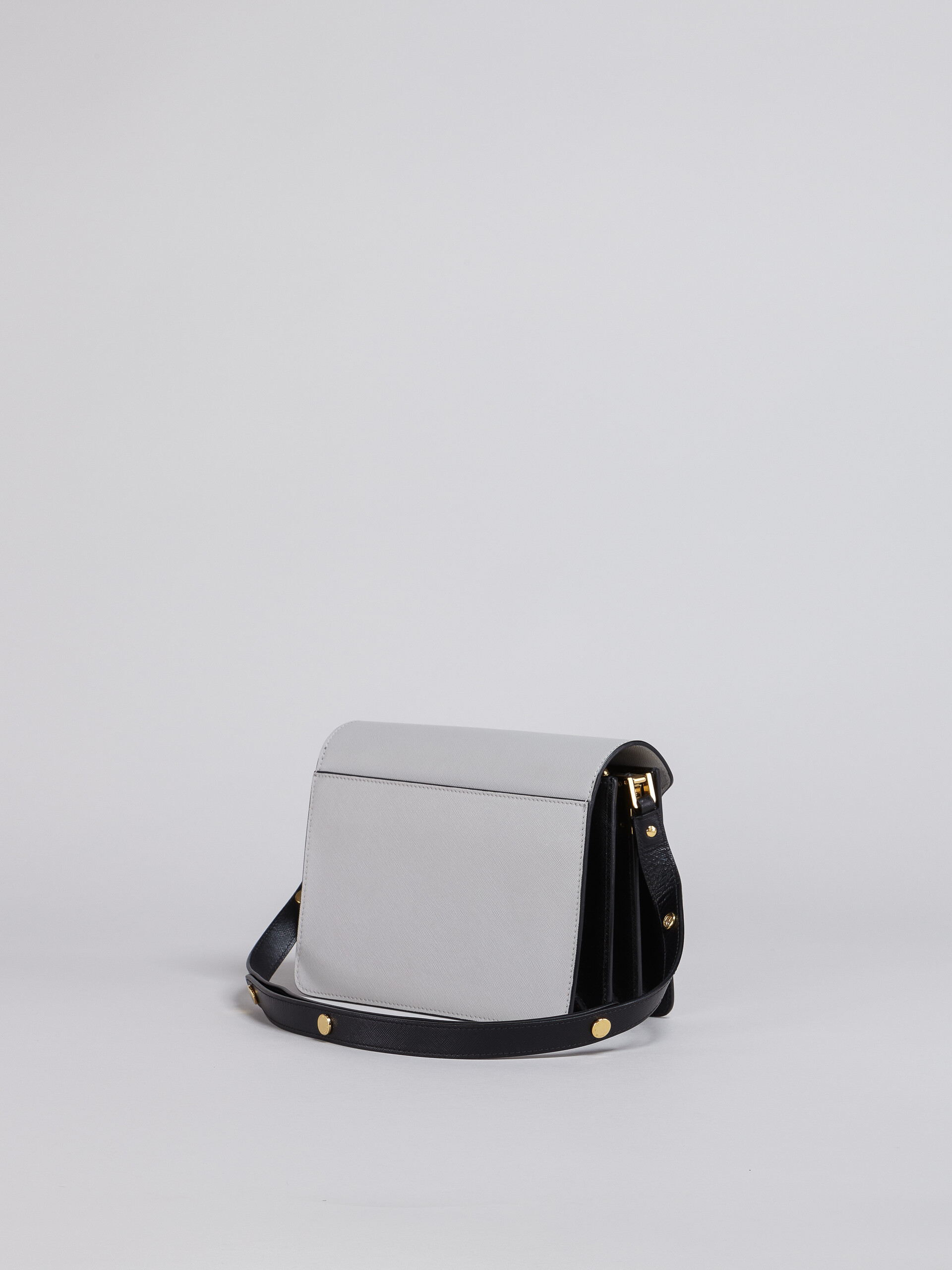 Marni Trunk Large Leather Shoulder Bag in Black