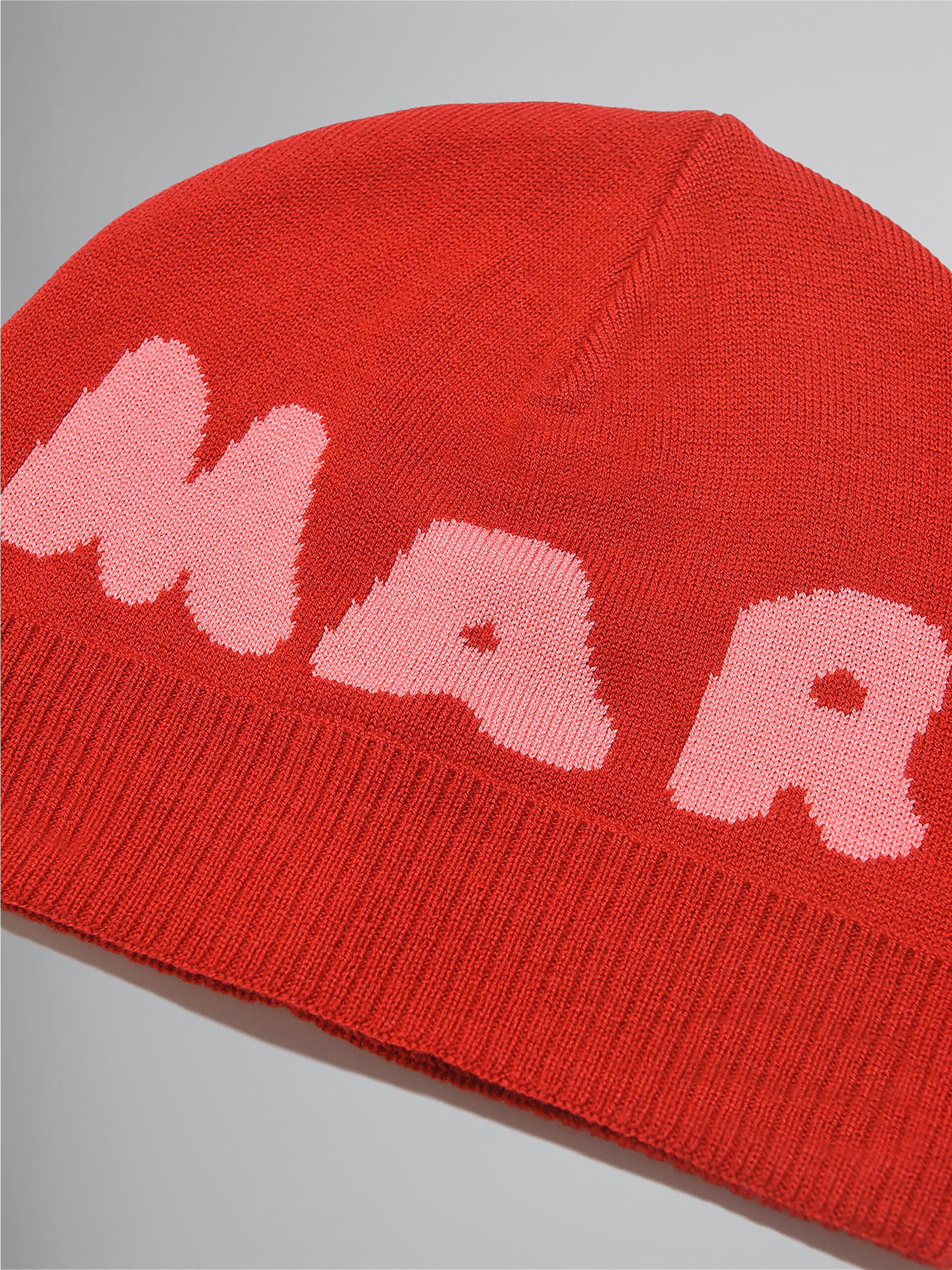 Red cap with inlaid logo | Marni