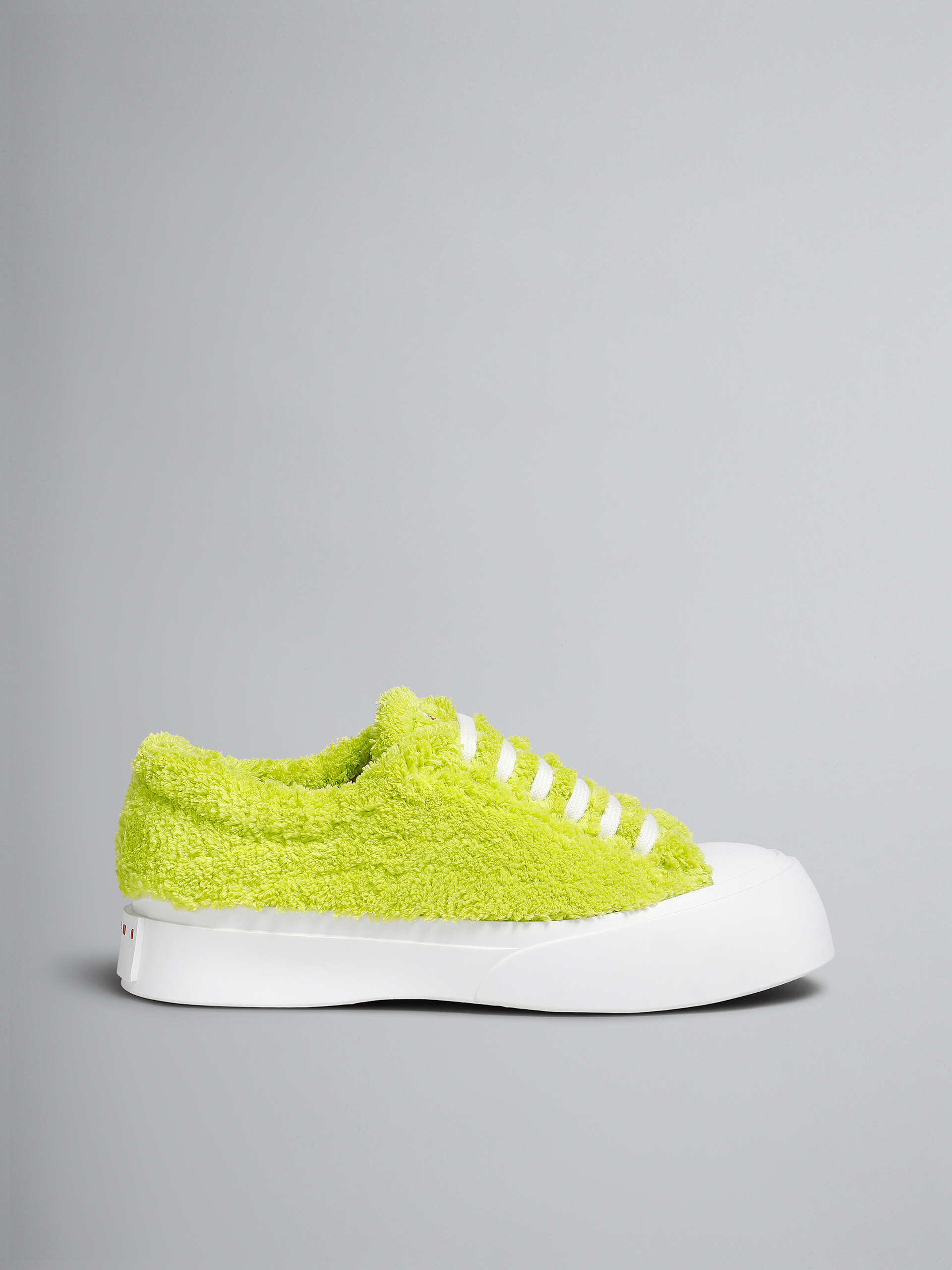Sneakers à lacets Pablo en tissu-éponge vert - Sneakers - Image 1