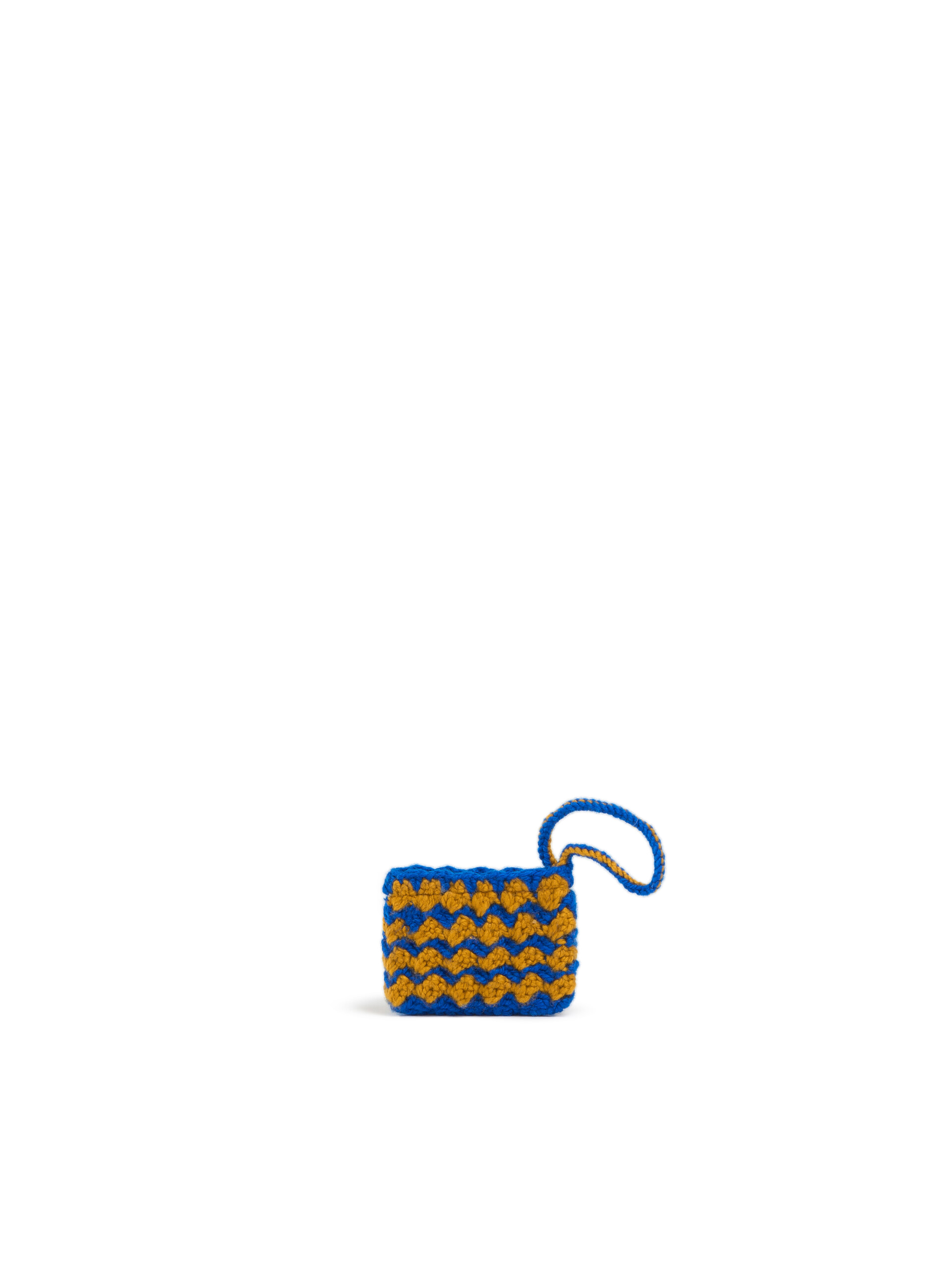 Black Crochet Marni Market Mini Chessboard Pouch - Accessories - Image 2