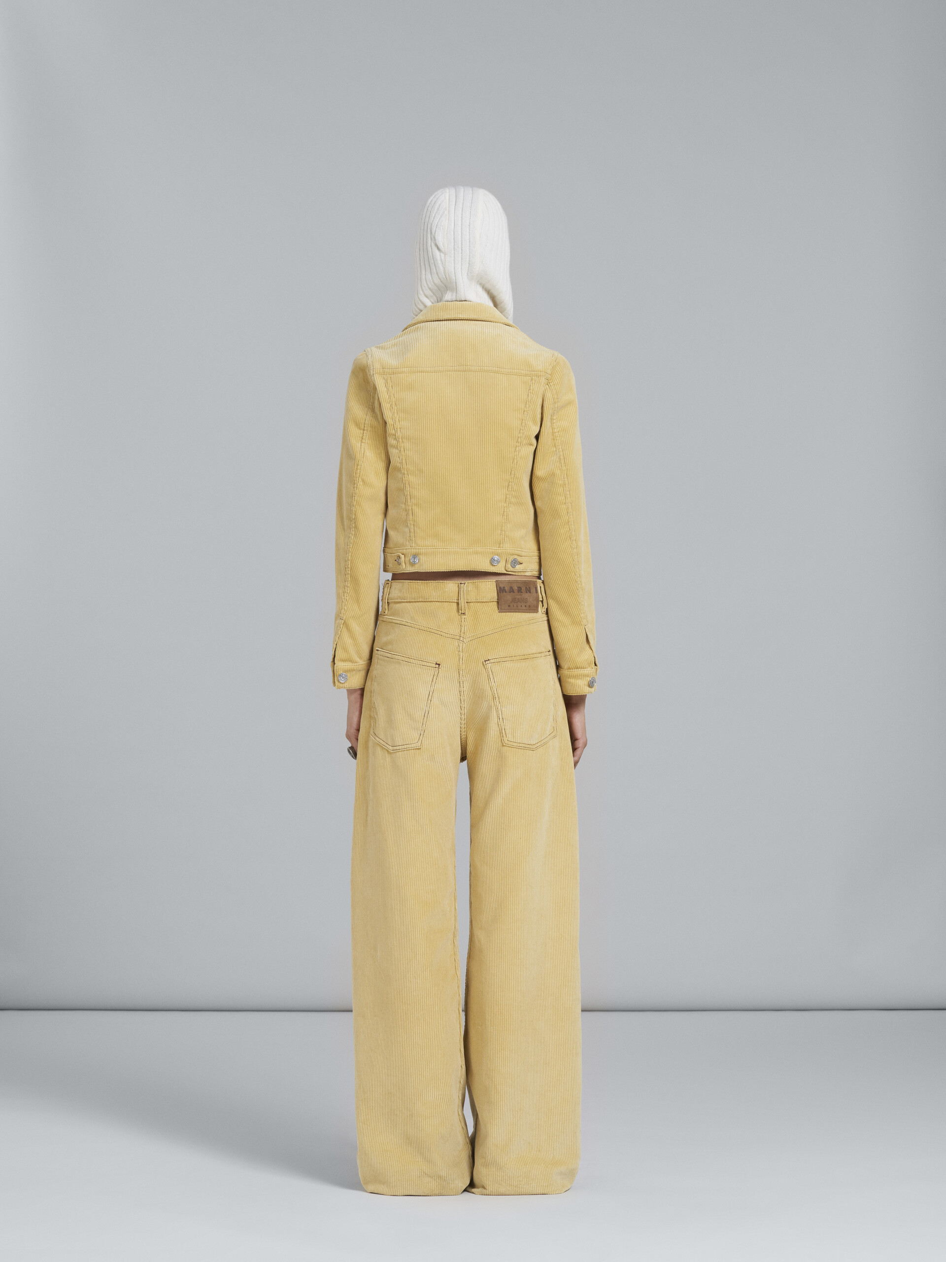 Light yellow corduroy jacket - Jackets - Image 3