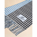 Schwarz-weiß karierter Schal aus Wolle und Mohair - Schals - Image 3