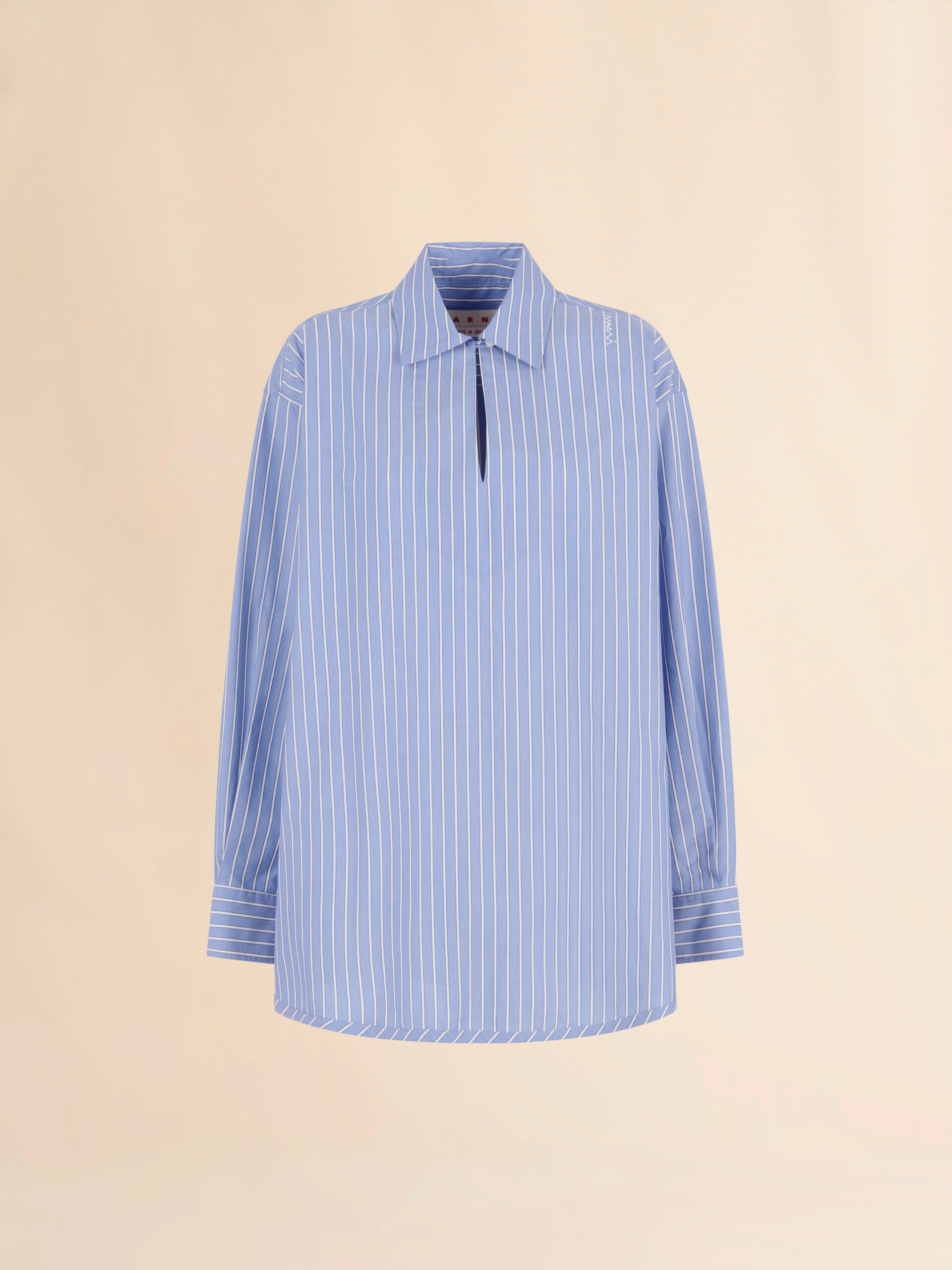 コットンポプリン製ストライプシャツ | Marni